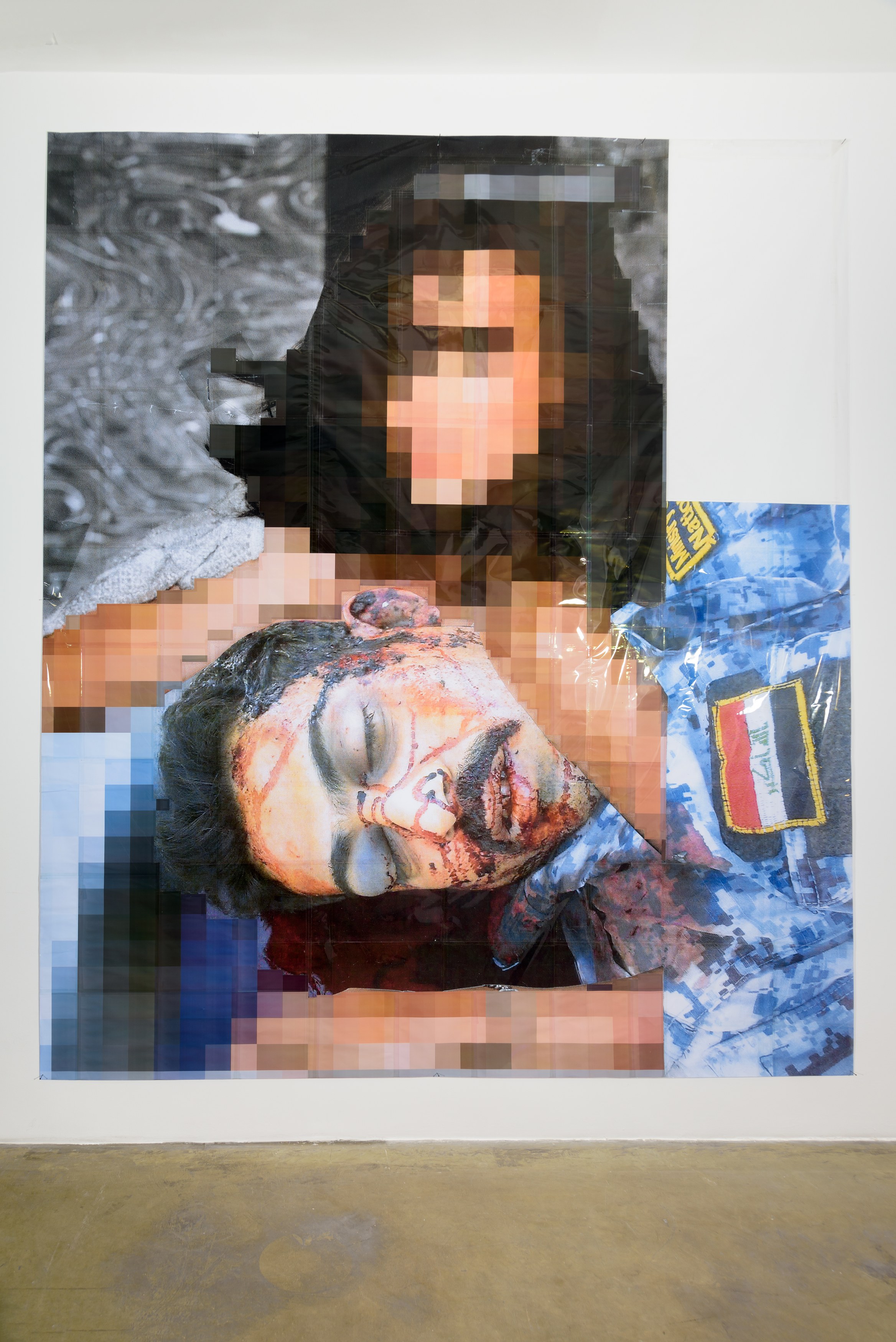 Thomas Hirschhorn, Pixel-Collage at Galerie Chantal Crousel, photo 13