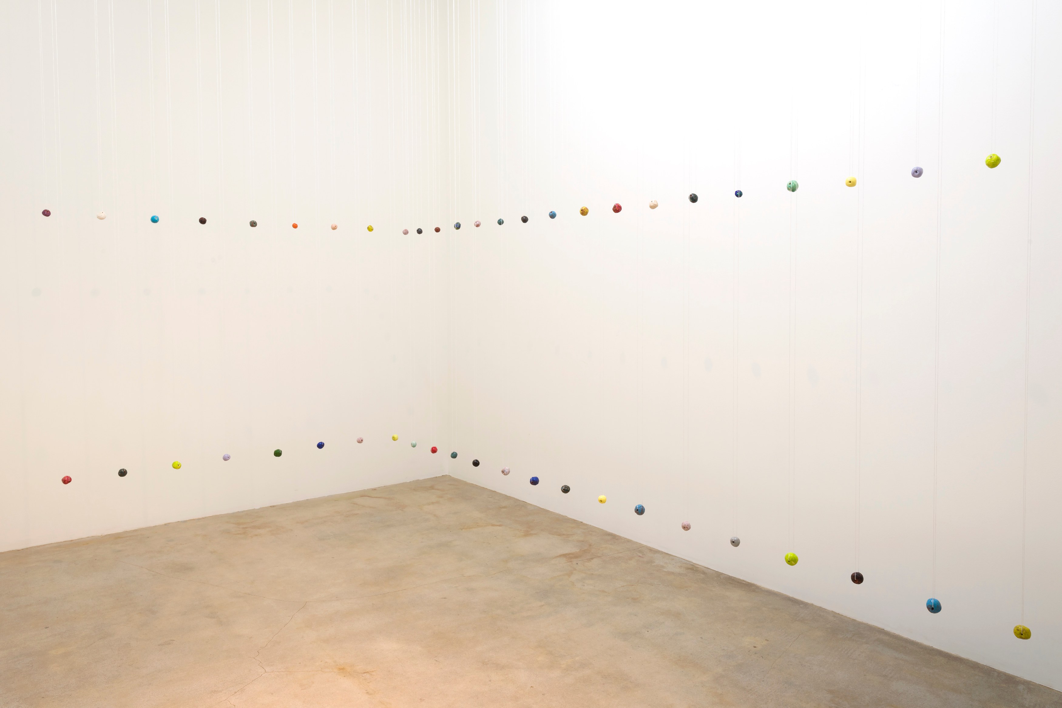 Polly Apfelbaum, Dona Nelson, Erasing, Tracing, Racing Paint at Michael Benevento Gallery, photo 3