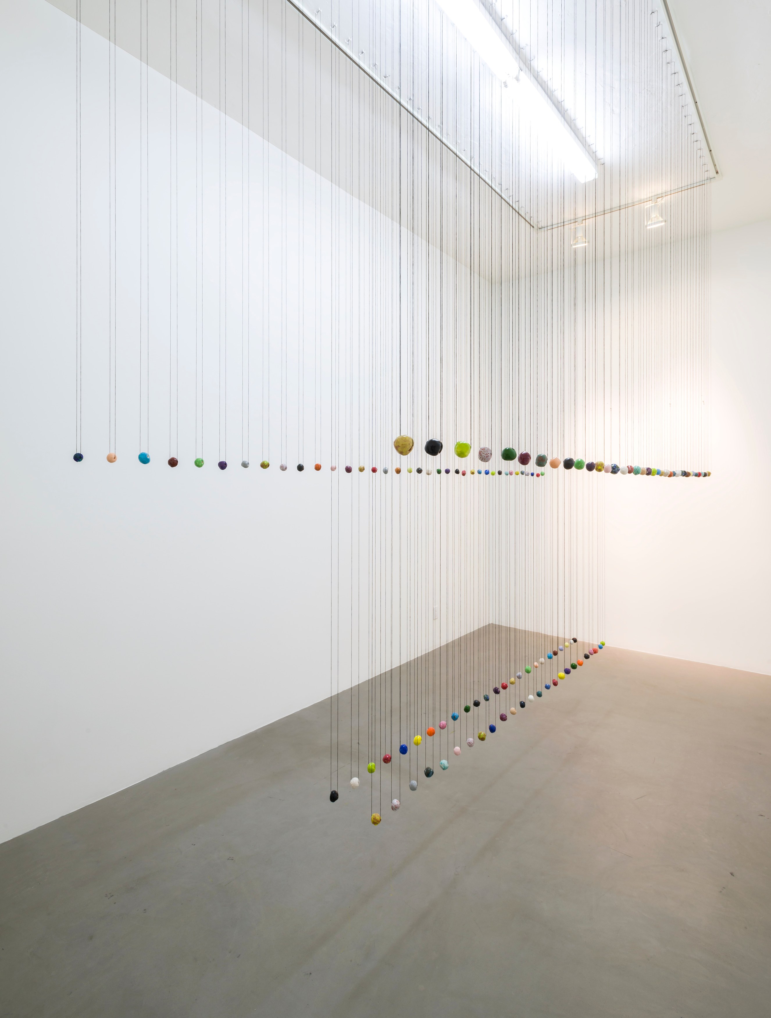 Polly Apfelbaum, Dona Nelson, Erasing, Tracing, Racing Paint at Michael Benevento Gallery, photo 4
