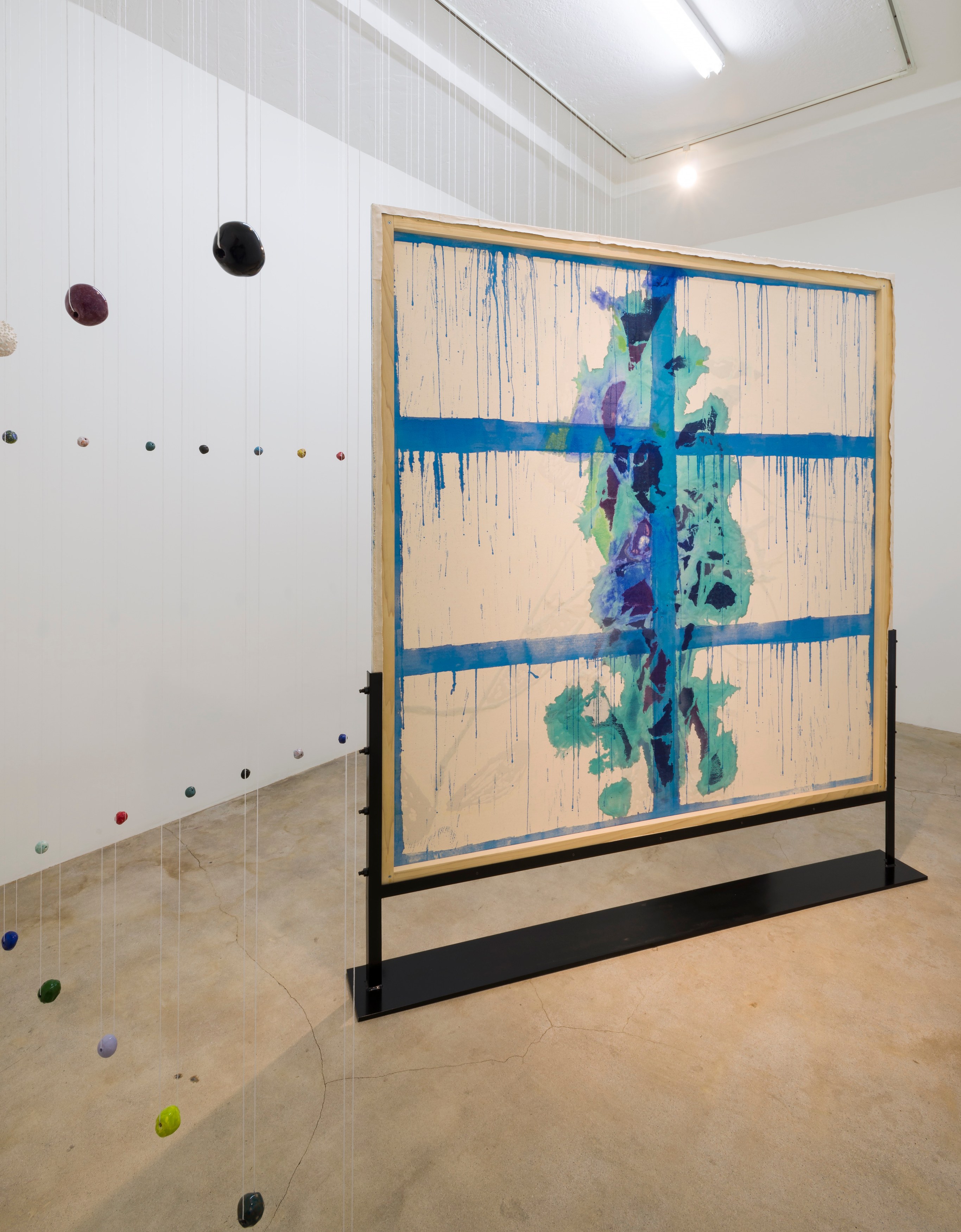 Polly Apfelbaum, Dona Nelson, Erasing, Tracing, Racing Paint at Michael Benevento Gallery, photo 12
