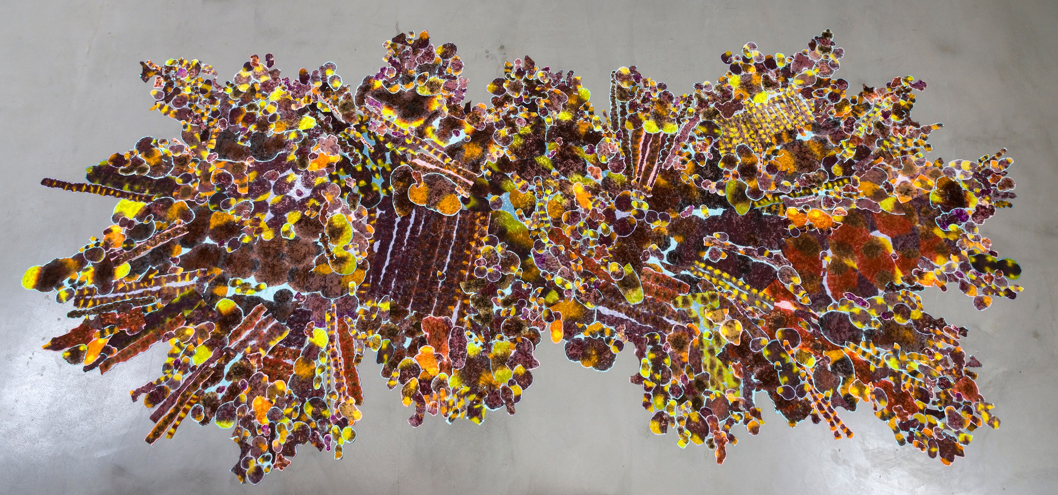 Polly Apfelbaum, Dona Nelson, Erasing, Tracing, Racing Paint at Michael Benevento Gallery, photo 24