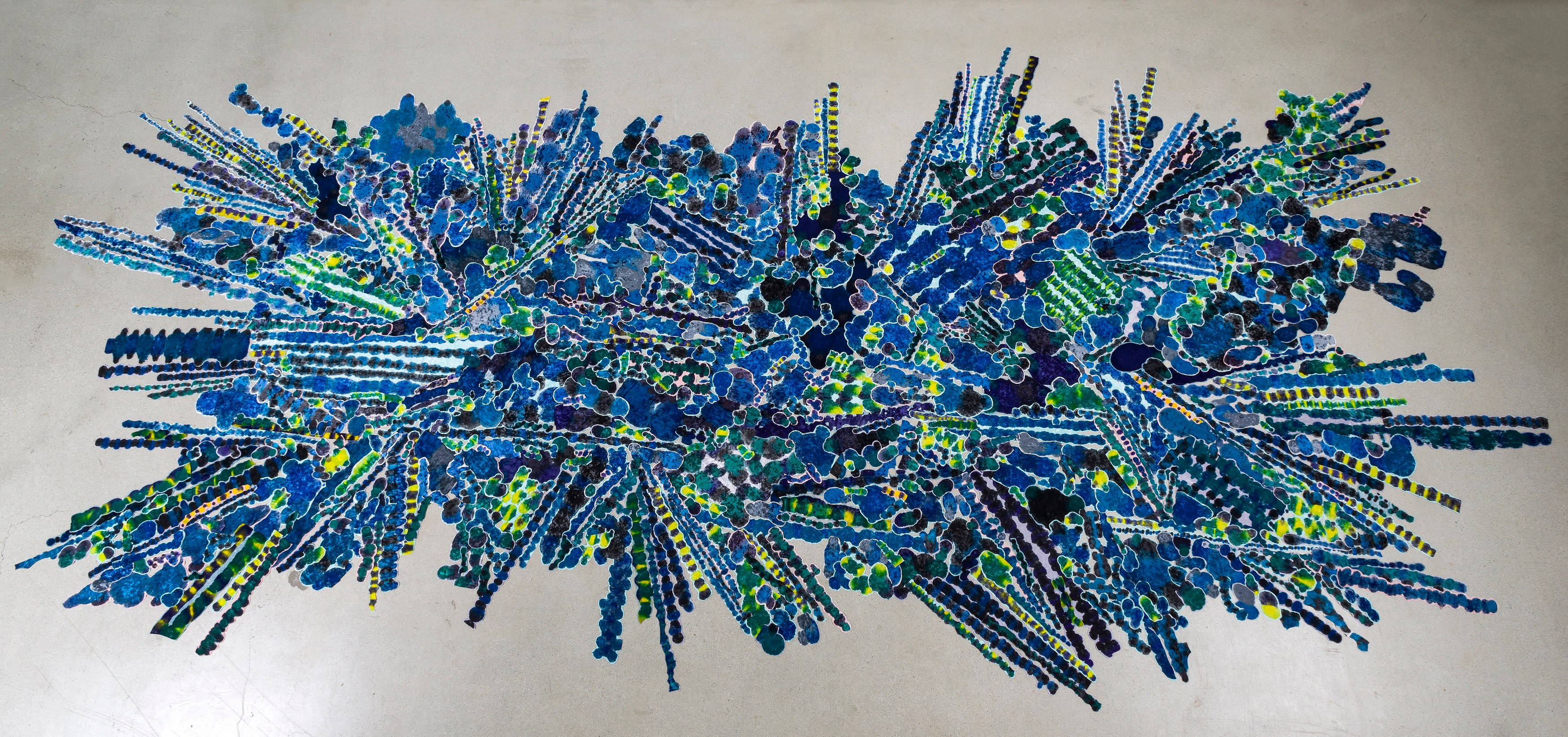 Polly Apfelbaum, Dona Nelson, Erasing, Tracing, Racing Paint at Michael Benevento Gallery, photo 26