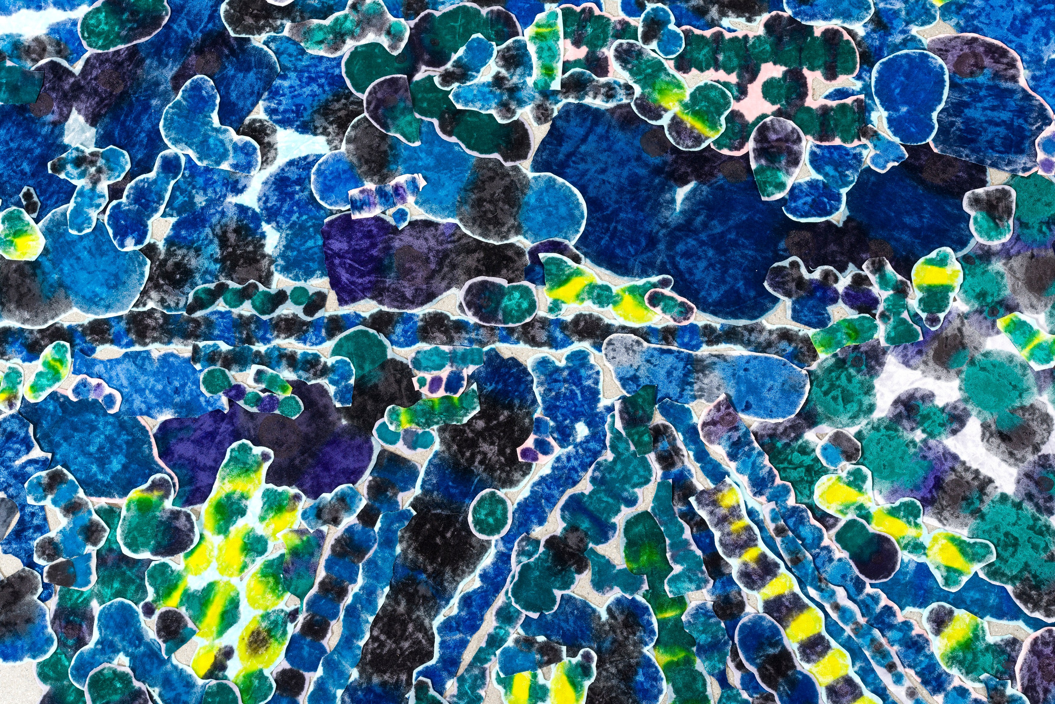 Polly Apfelbaum, Dona Nelson, Erasing, Tracing, Racing Paint at Michael Benevento Gallery, photo 27