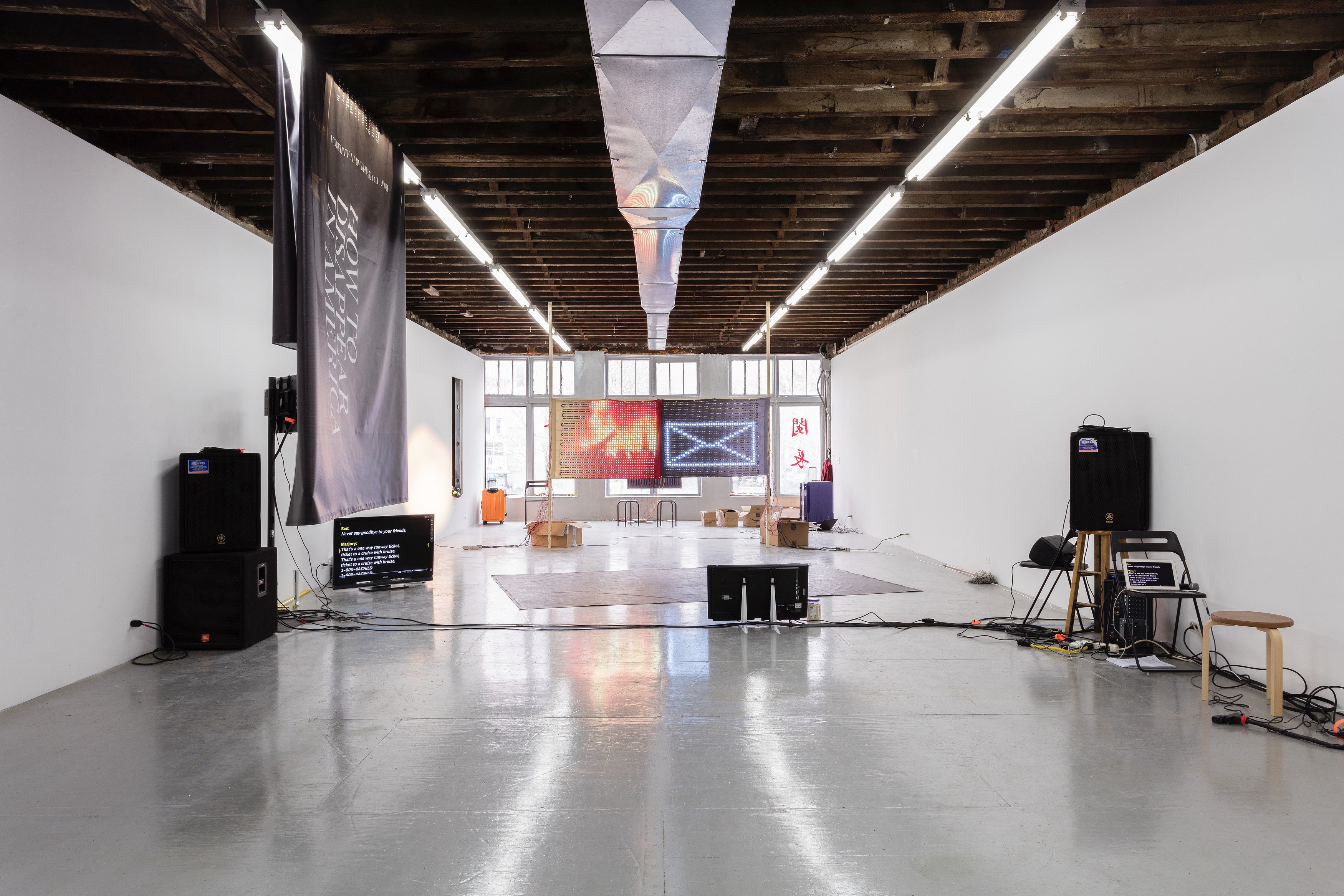 Ei Arakawa-Nash, How to DISappear in America: The Musical at Reena Spaulings Fine Art, photo 2