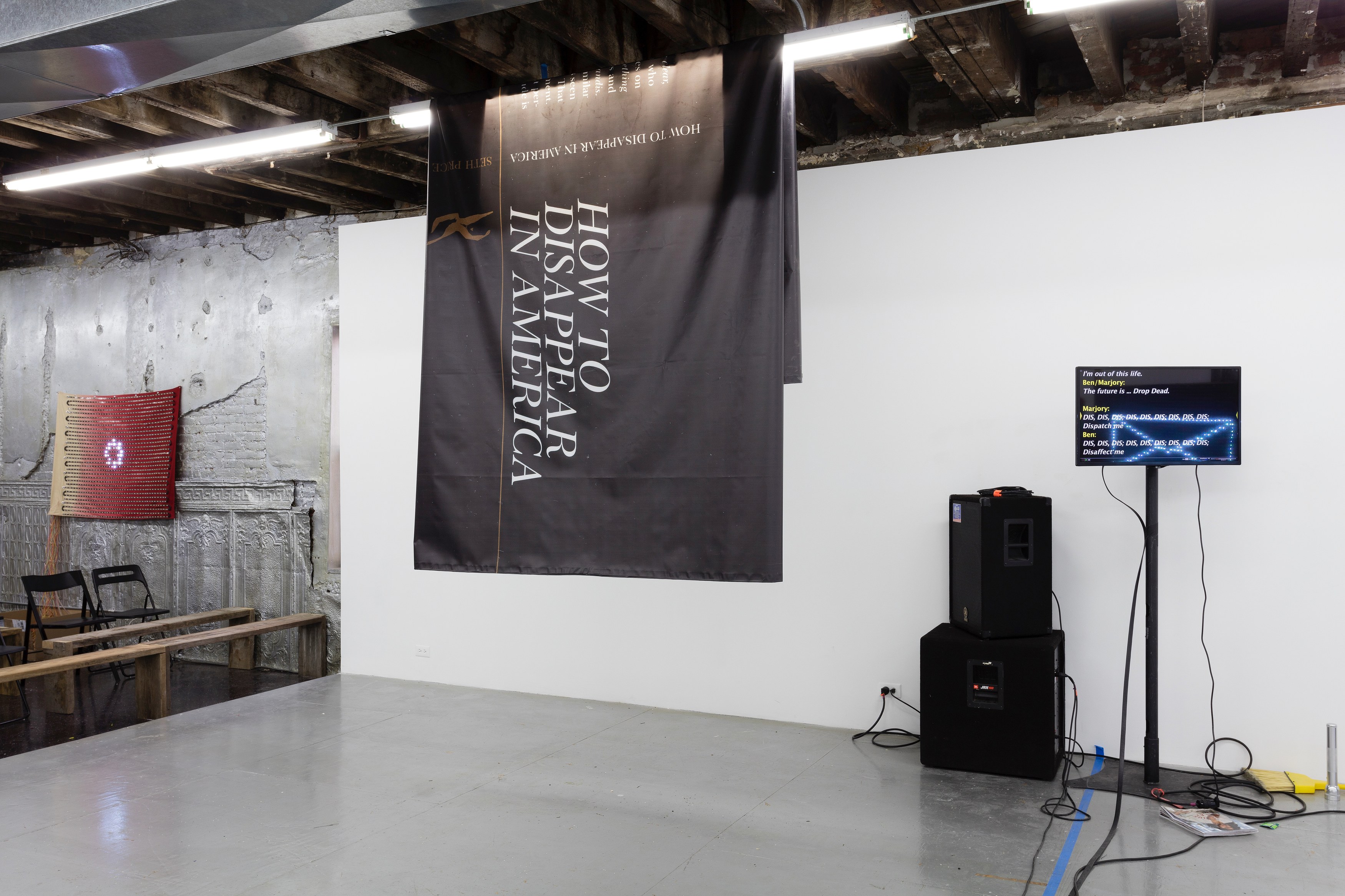 Ei Arakawa-Nash, How to DISappear in America: The Musical at Reena Spaulings Fine Art, photo 12