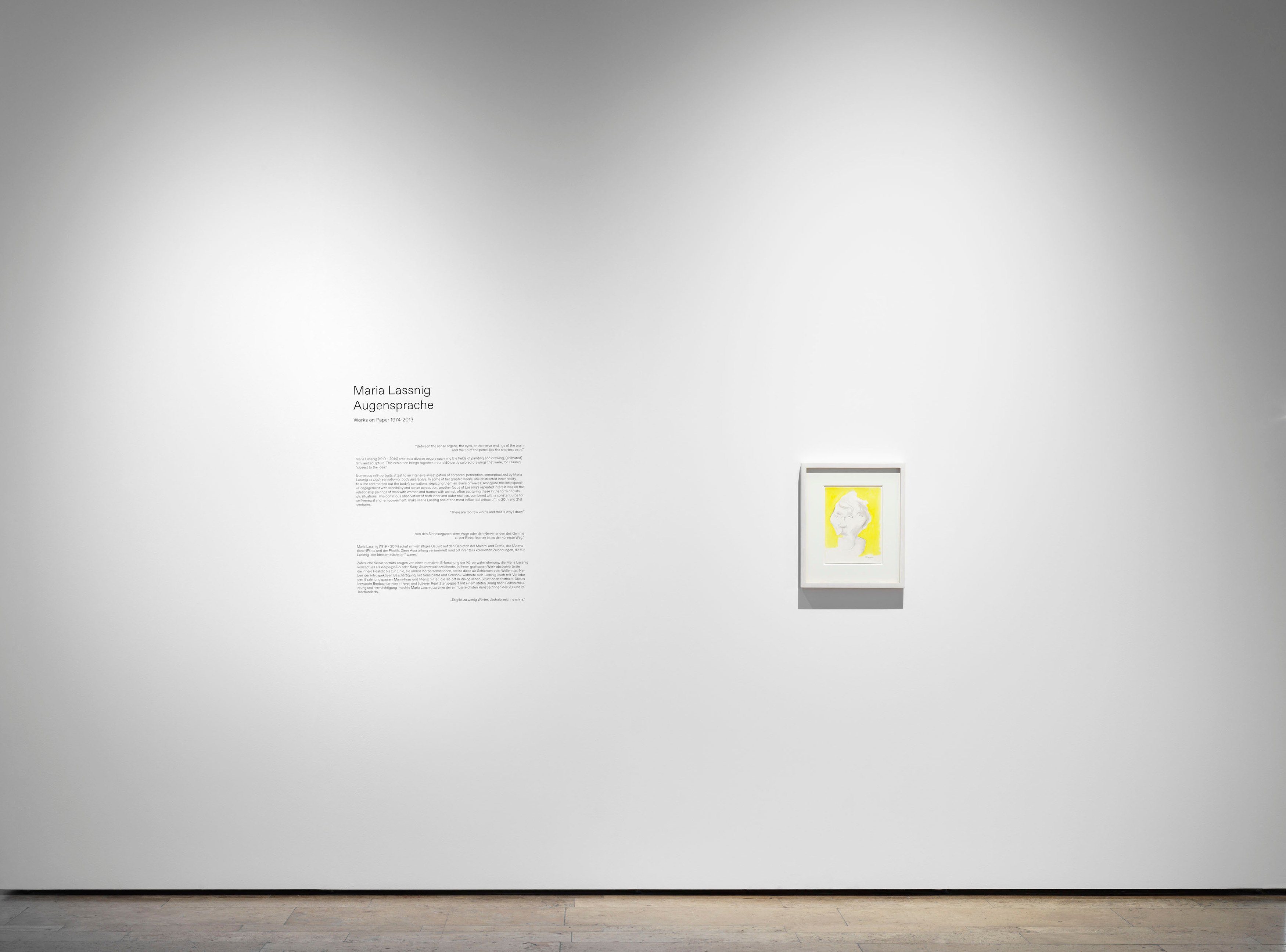 Maria Lassnig, Augensprache: Works on Paper 1974 – 2013 at Capitain Petzel, photo 2