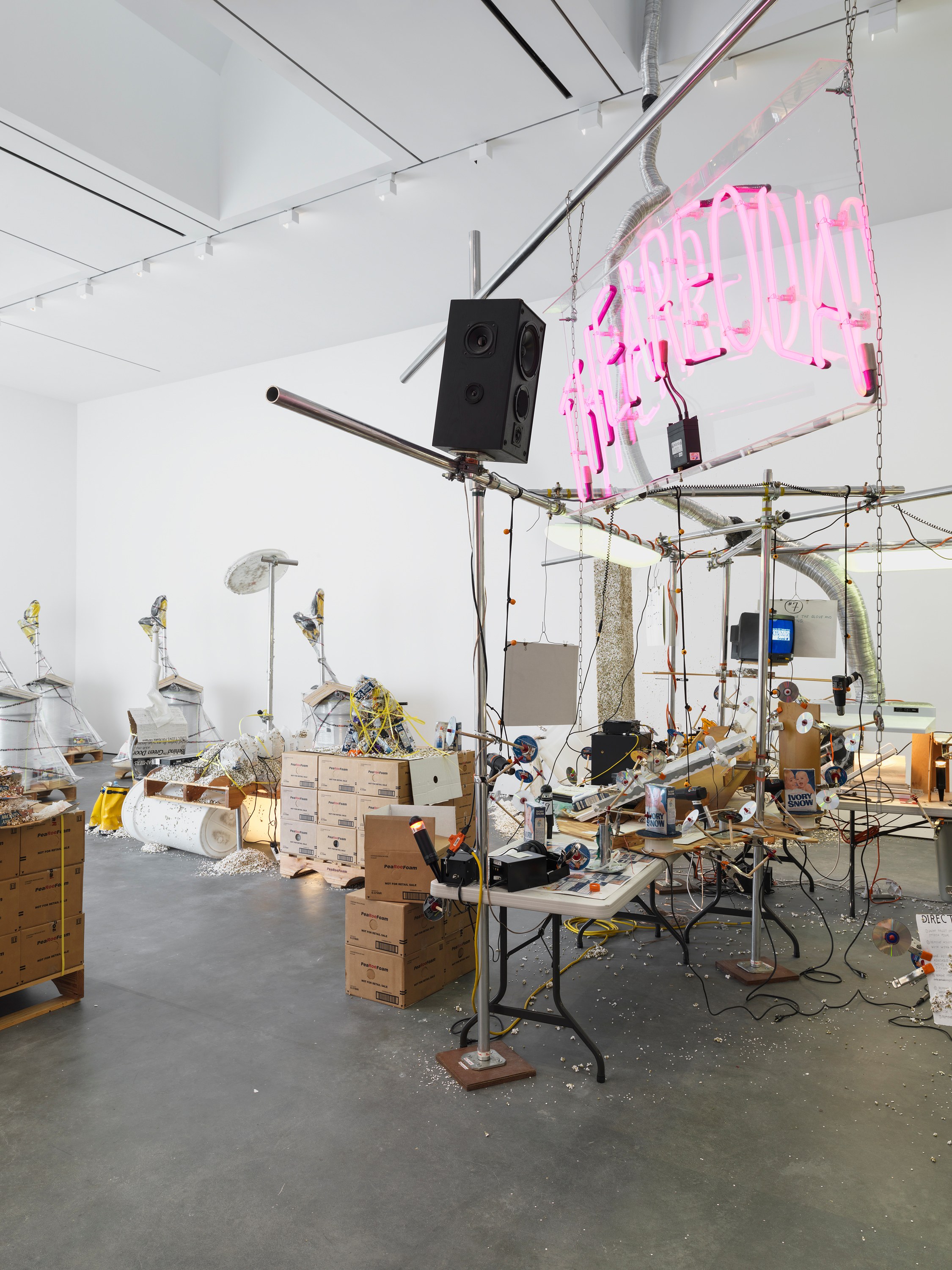 Jason Rhoades, PeaRoeFoam at Josh Smith Studio, Brooklyn, photo 2