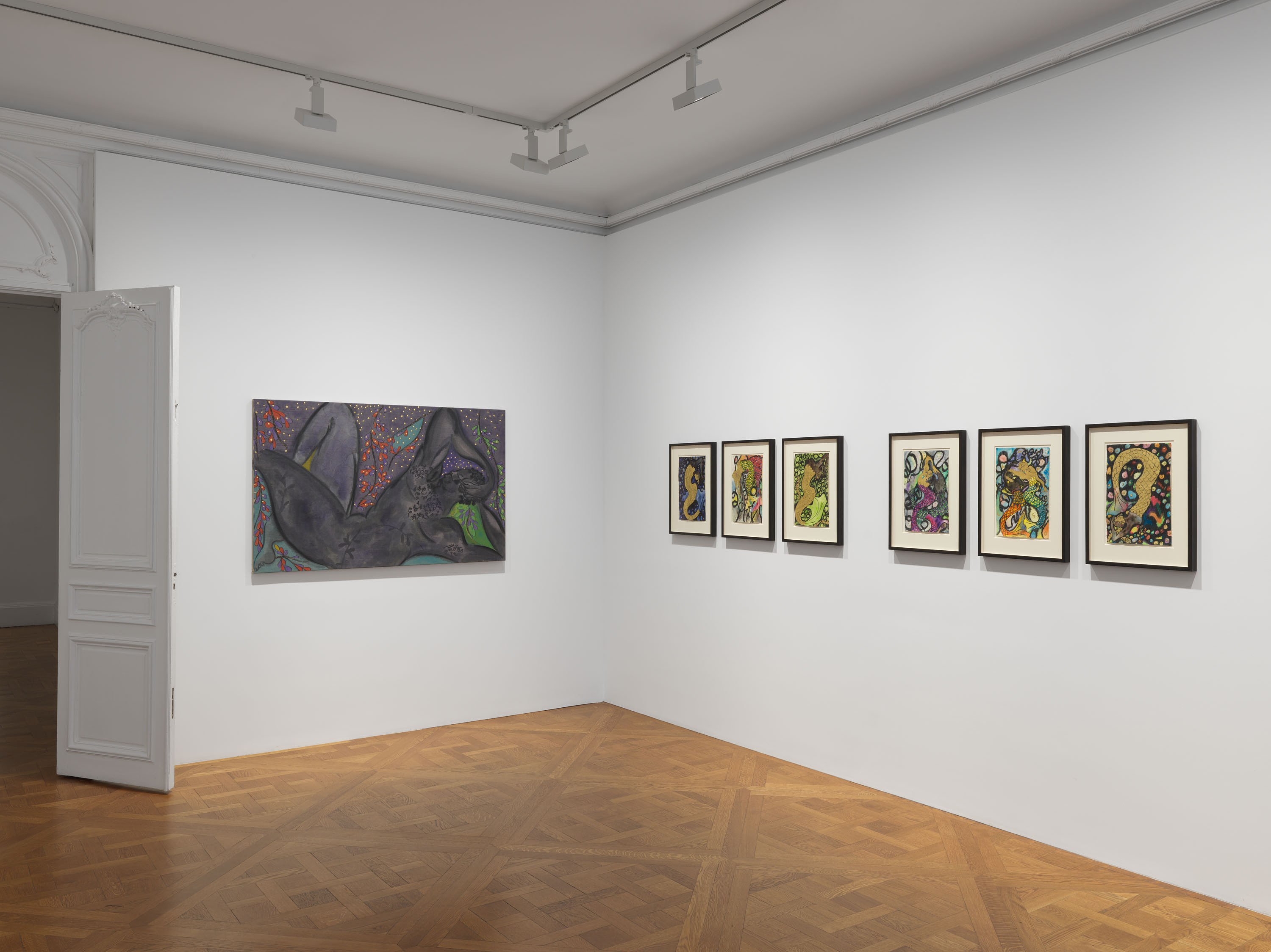 Chris Ofili, Dangerous Liaisons at Josh Smith Studio, Brooklyn, photo 4