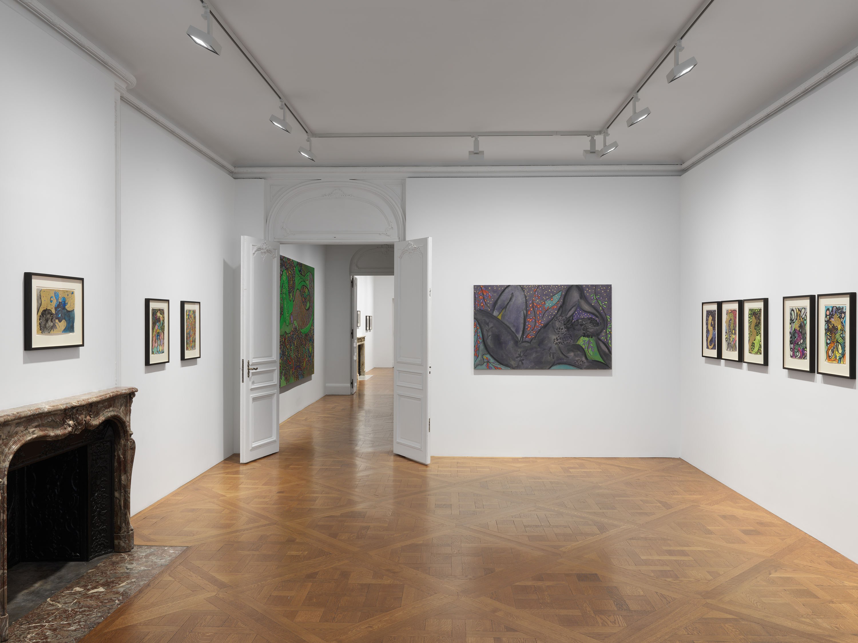 Chris Ofili, Dangerous Liaisons at Josh Smith Studio, Brooklyn, photo 5