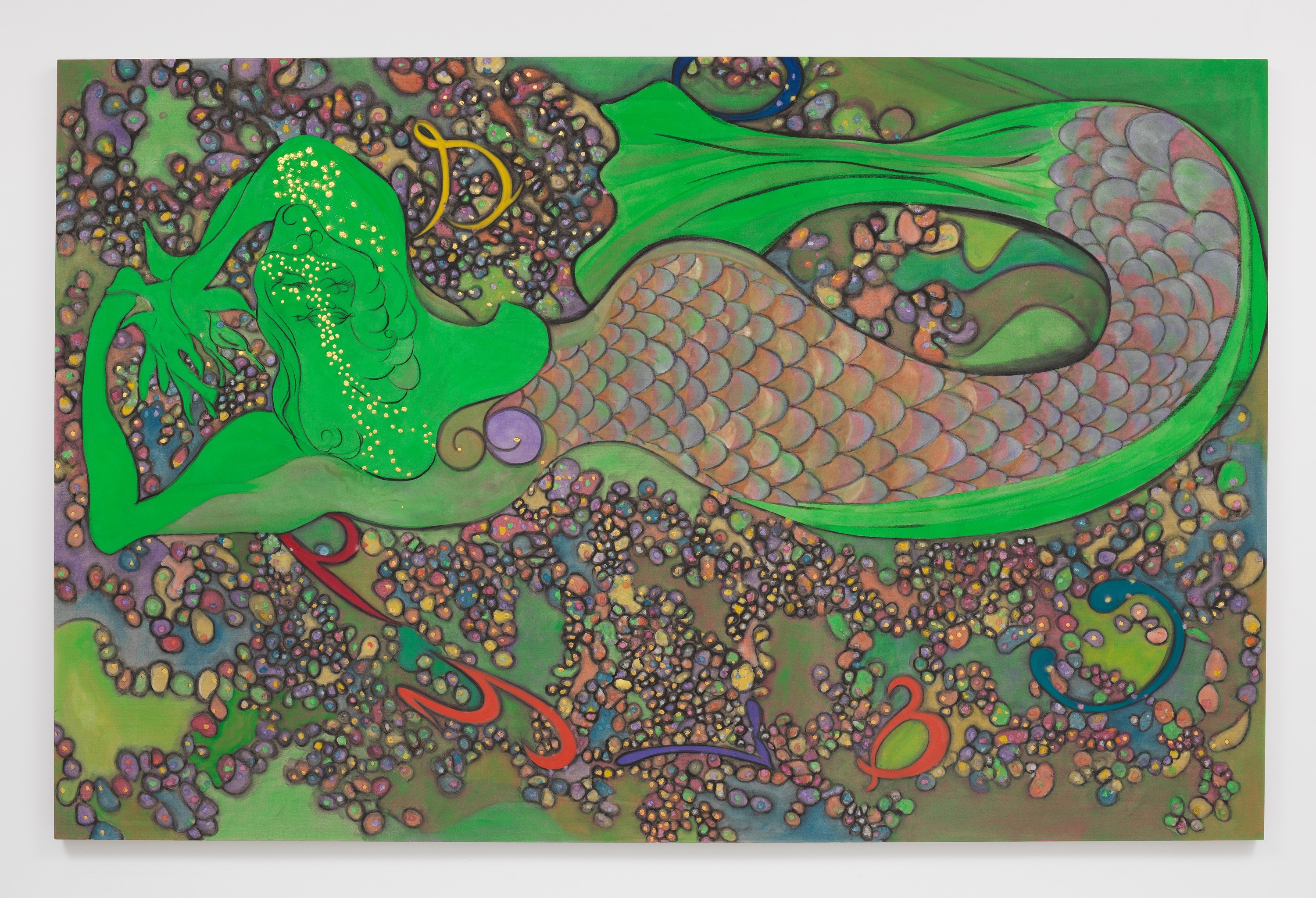 Chris Ofili, Dangerous Liaisons at Josh Smith Studio, Brooklyn, photo 31