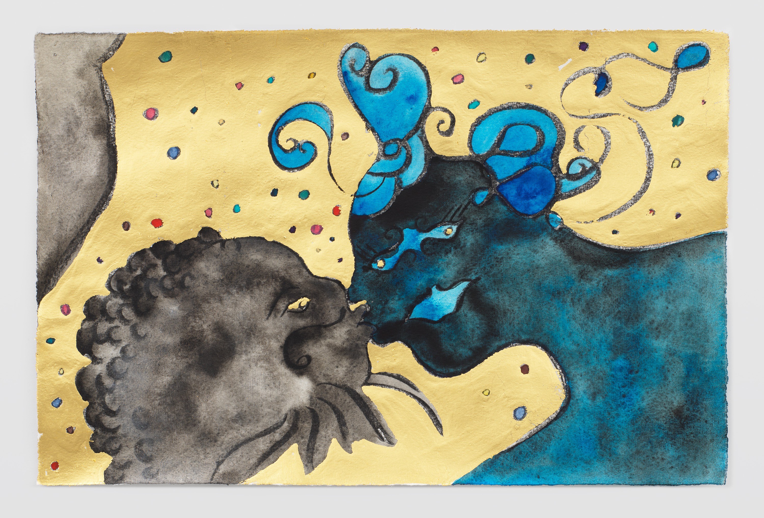Chris Ofili, Dangerous Liaisons at Josh Smith Studio, Brooklyn, photo 34