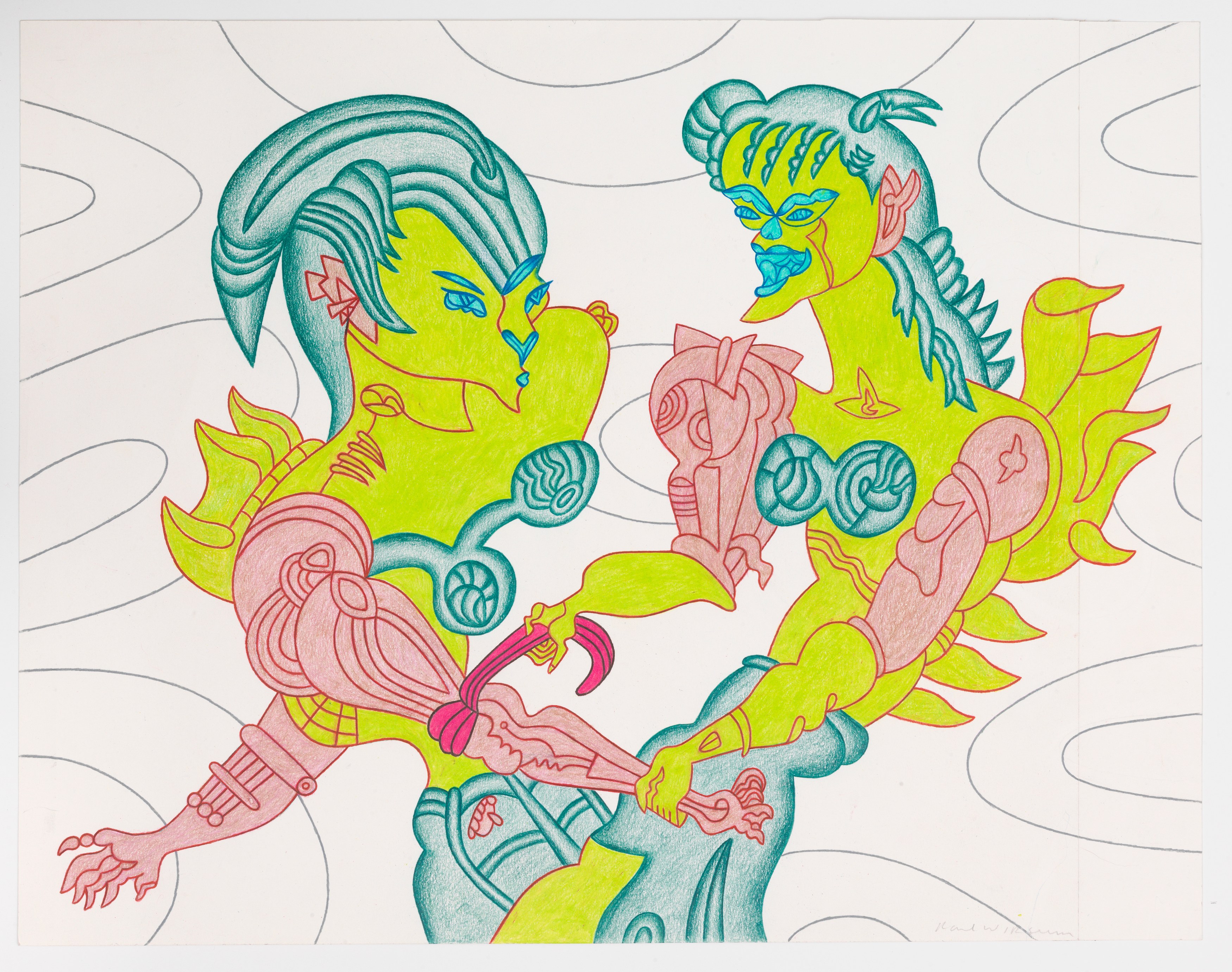 Karl Wirsum, Unmixedly at Ease: 50 Years of Drawing at Derek Eller Gallery, photo 13