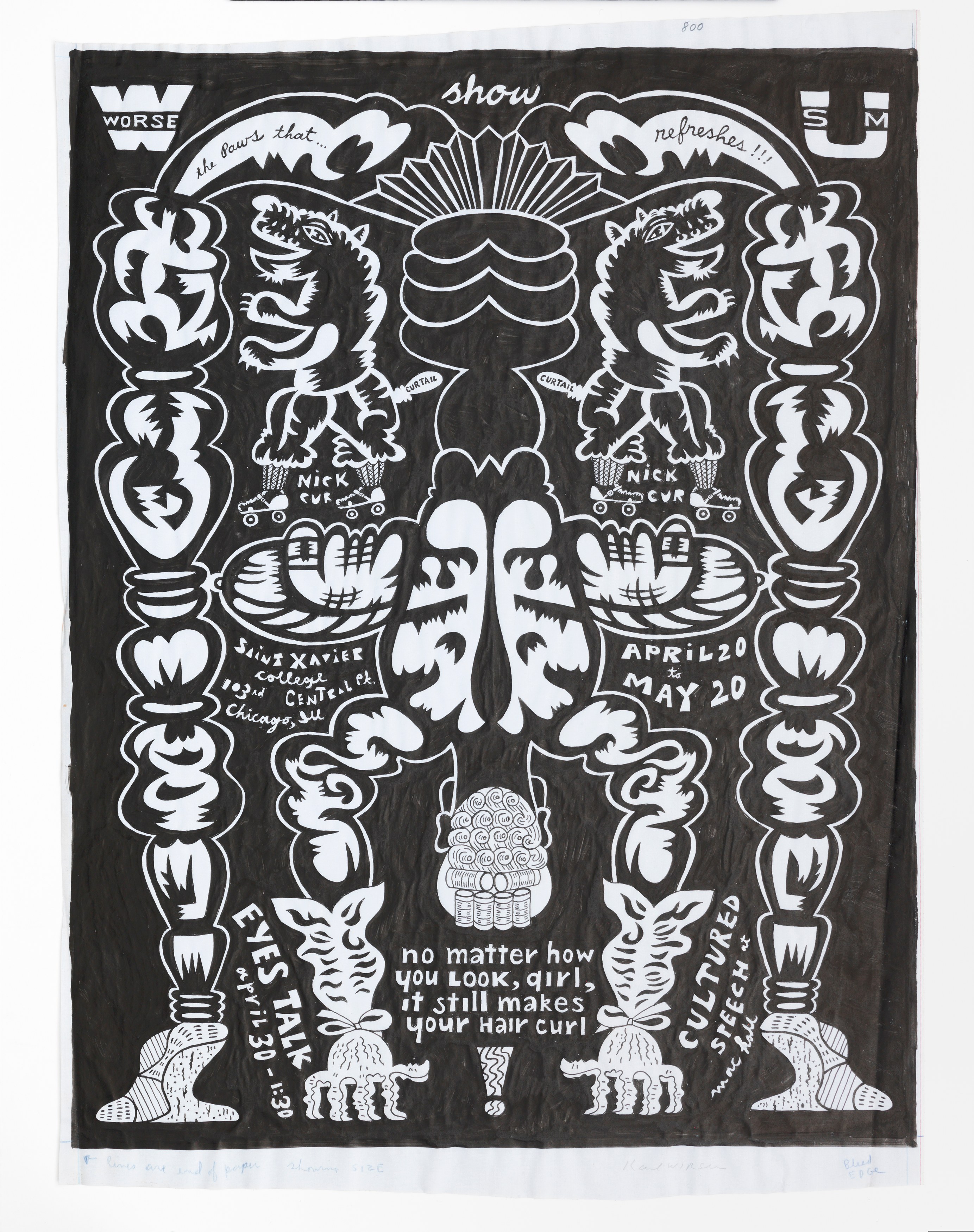 Karl Wirsum, Unmixedly at Ease: 50 Years of Drawing at Derek Eller Gallery, photo 14