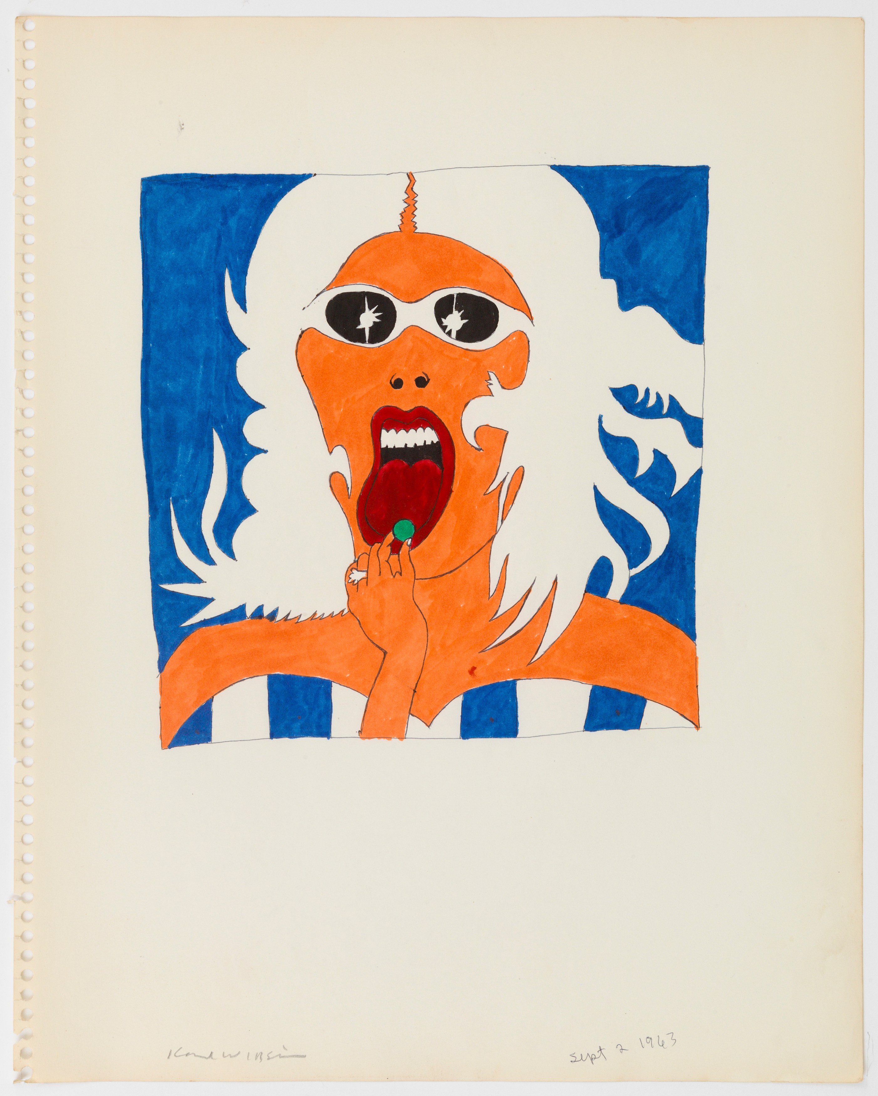 Karl Wirsum, Unmixedly at Ease: 50 Years of Drawing at Derek Eller Gallery, photo 28