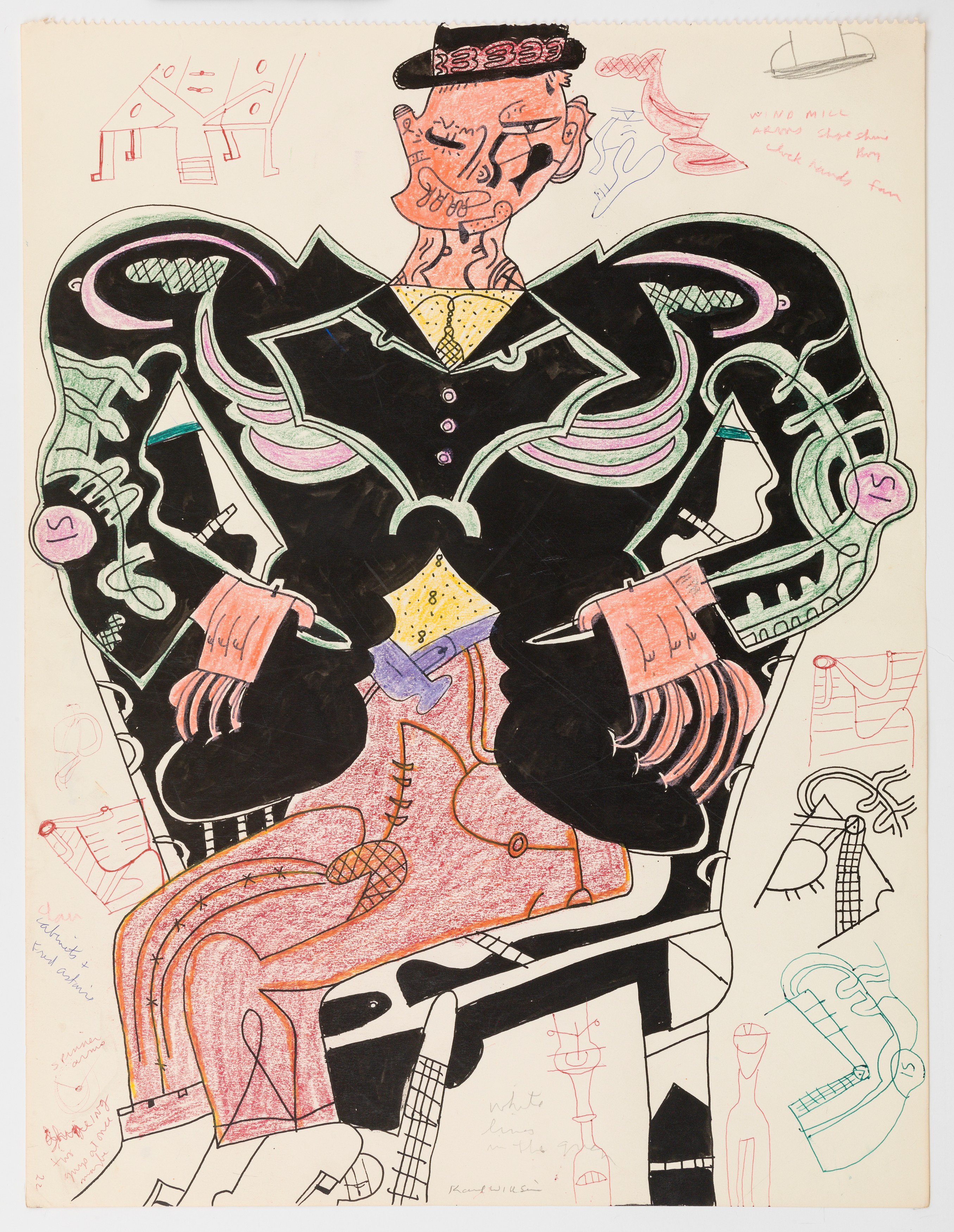Karl Wirsum, Unmixedly at Ease: 50 Years of Drawing at Derek Eller Gallery, photo 29