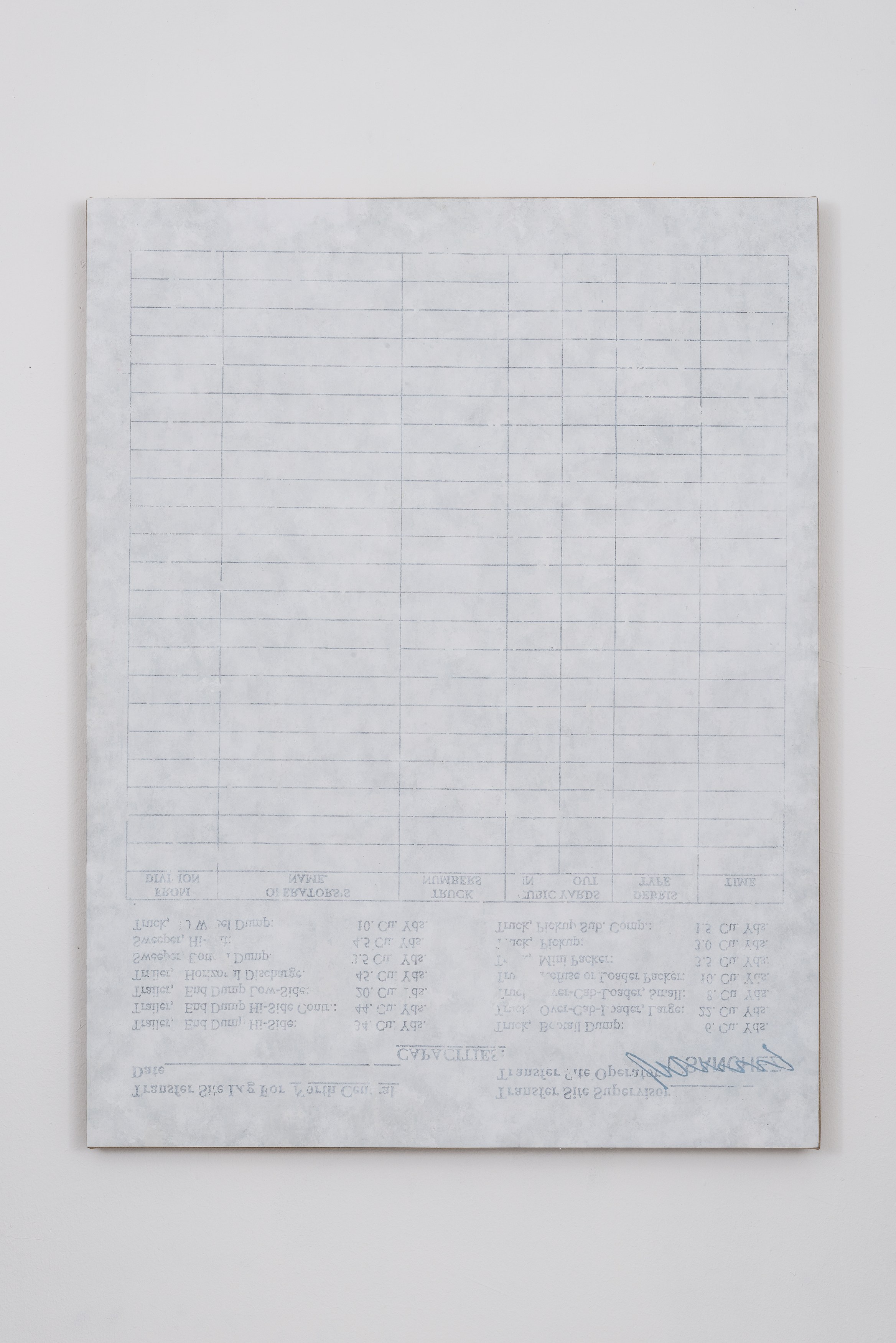Eric Wesley, Daily Progress Status Reports at Bortolami, photo 16