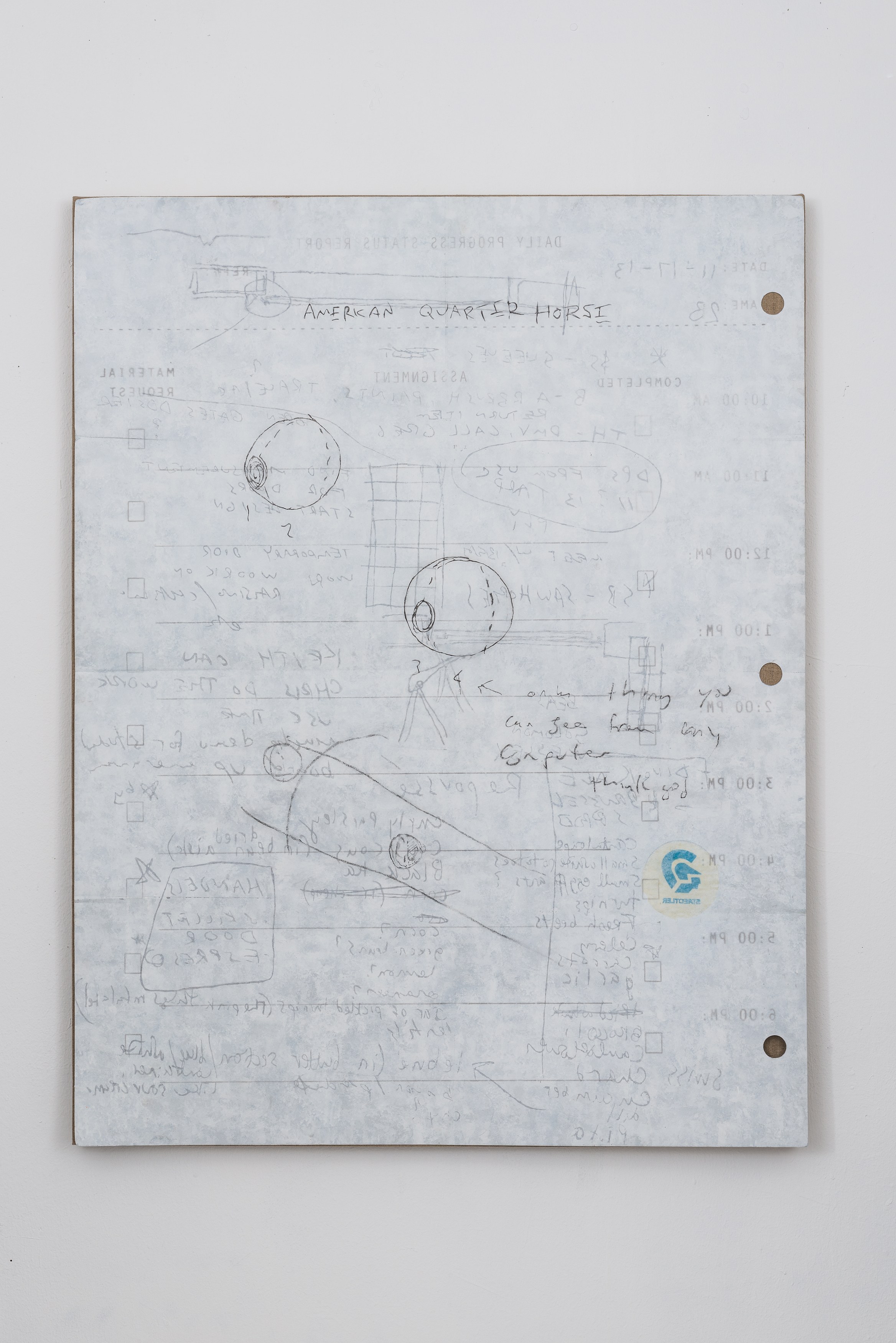 Eric Wesley, Daily Progress Status Reports at Bortolami, photo 18