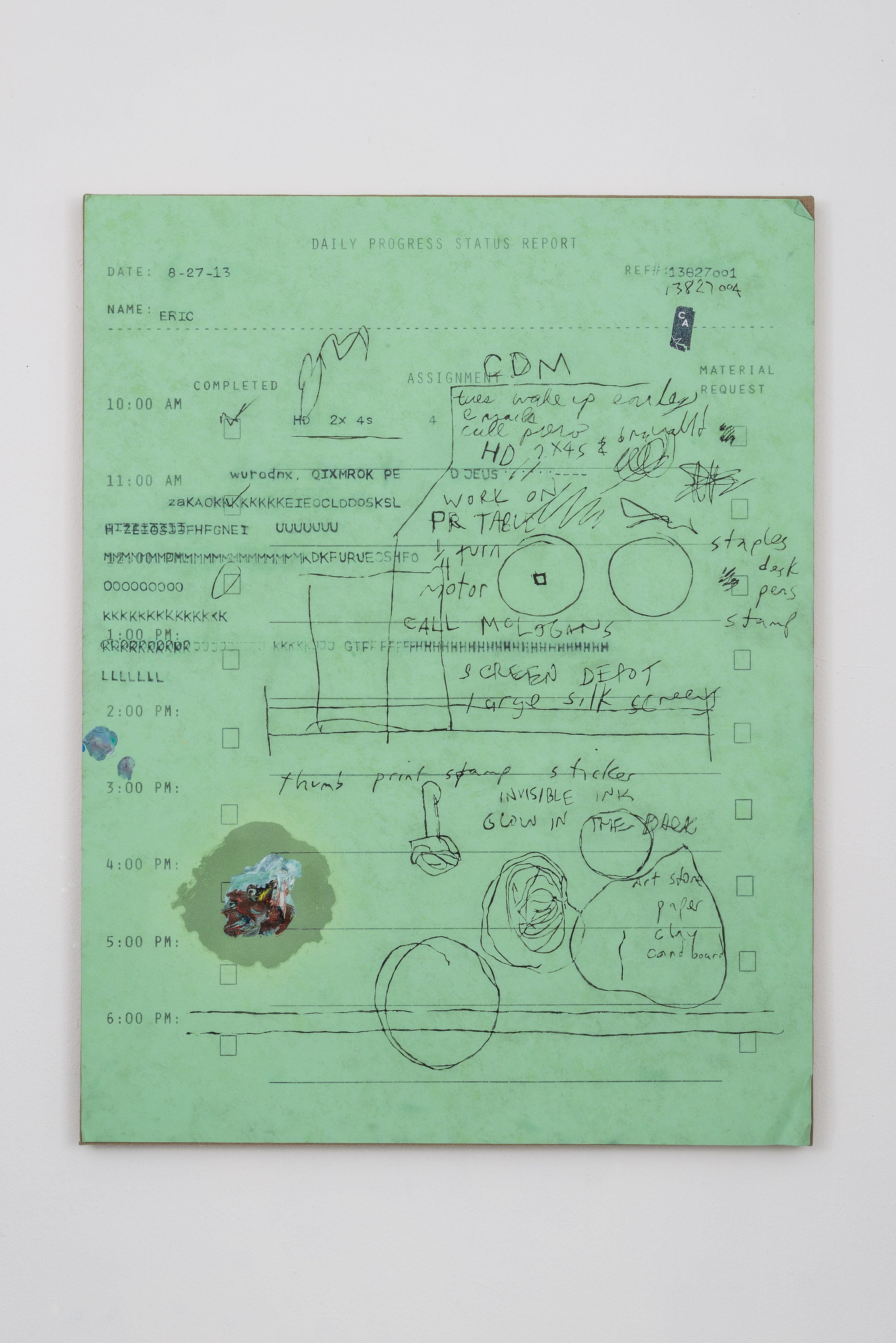 Eric Wesley, Daily Progress Status Reports at Bortolami, photo 21