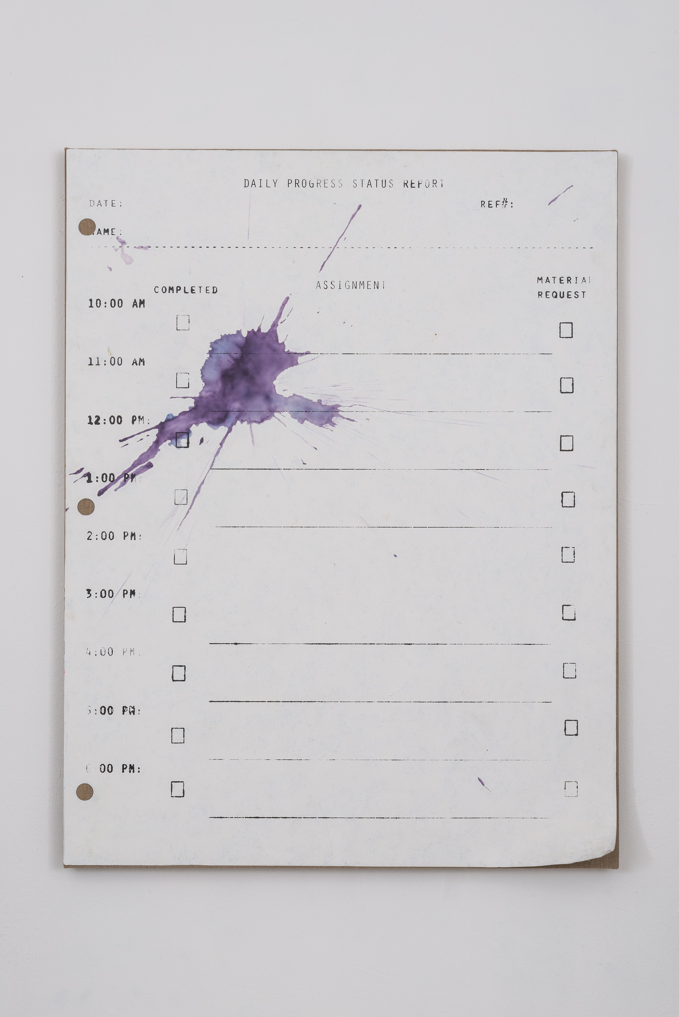 Eric Wesley, Daily Progress Status Reports at Bortolami, photo 25