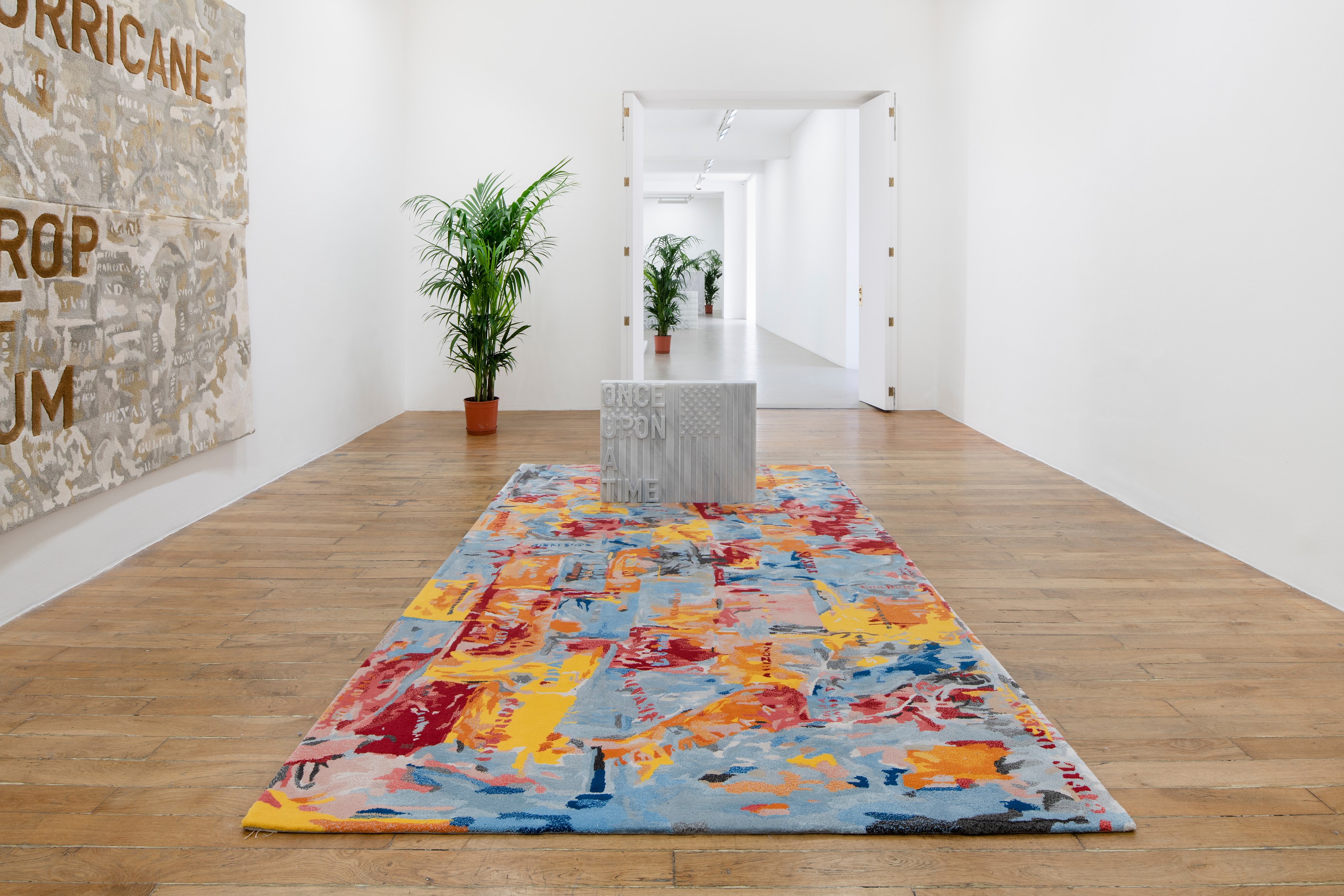 Rirkrit Tiravanija, untitled 2020 (once upon a time) (after jasper johns) at Galerie Chantal Crousel, photo 4