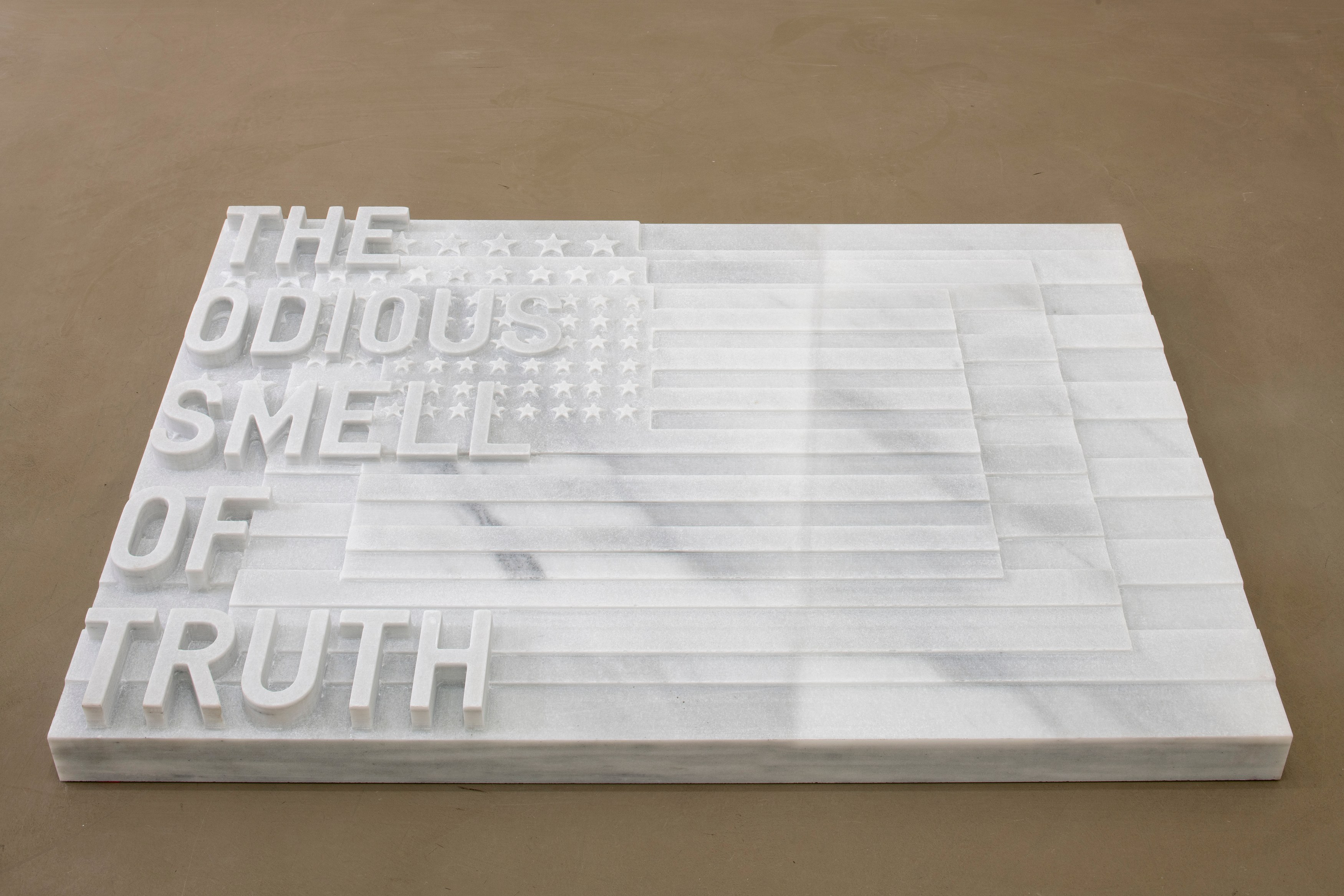 Rirkrit Tiravanija, untitled 2020 (once upon a time) (after jasper johns) at Galerie Chantal Crousel, photo 12