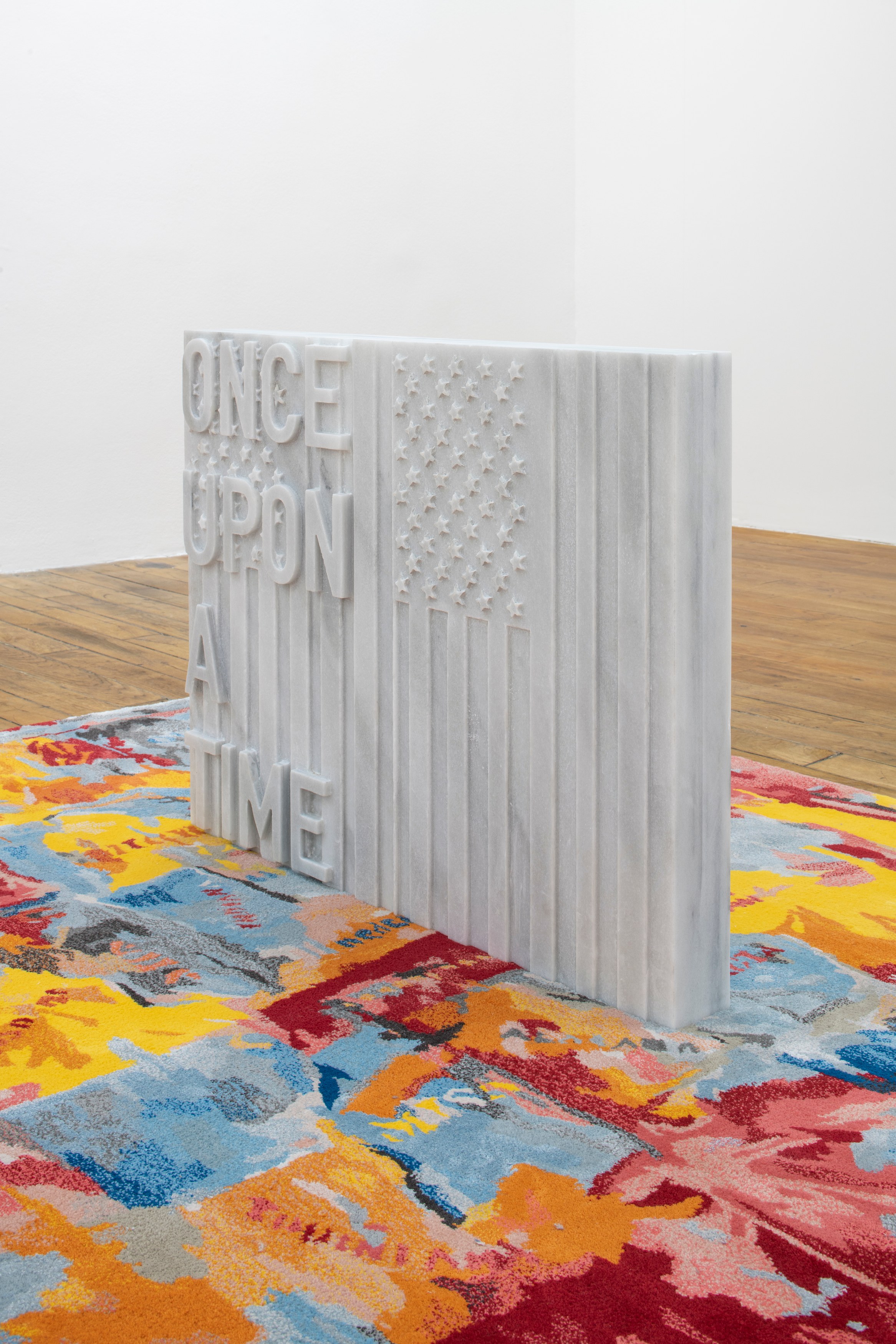 Rirkrit Tiravanija, untitled 2020 (once upon a time) (after jasper johns) at Galerie Chantal Crousel, photo 15