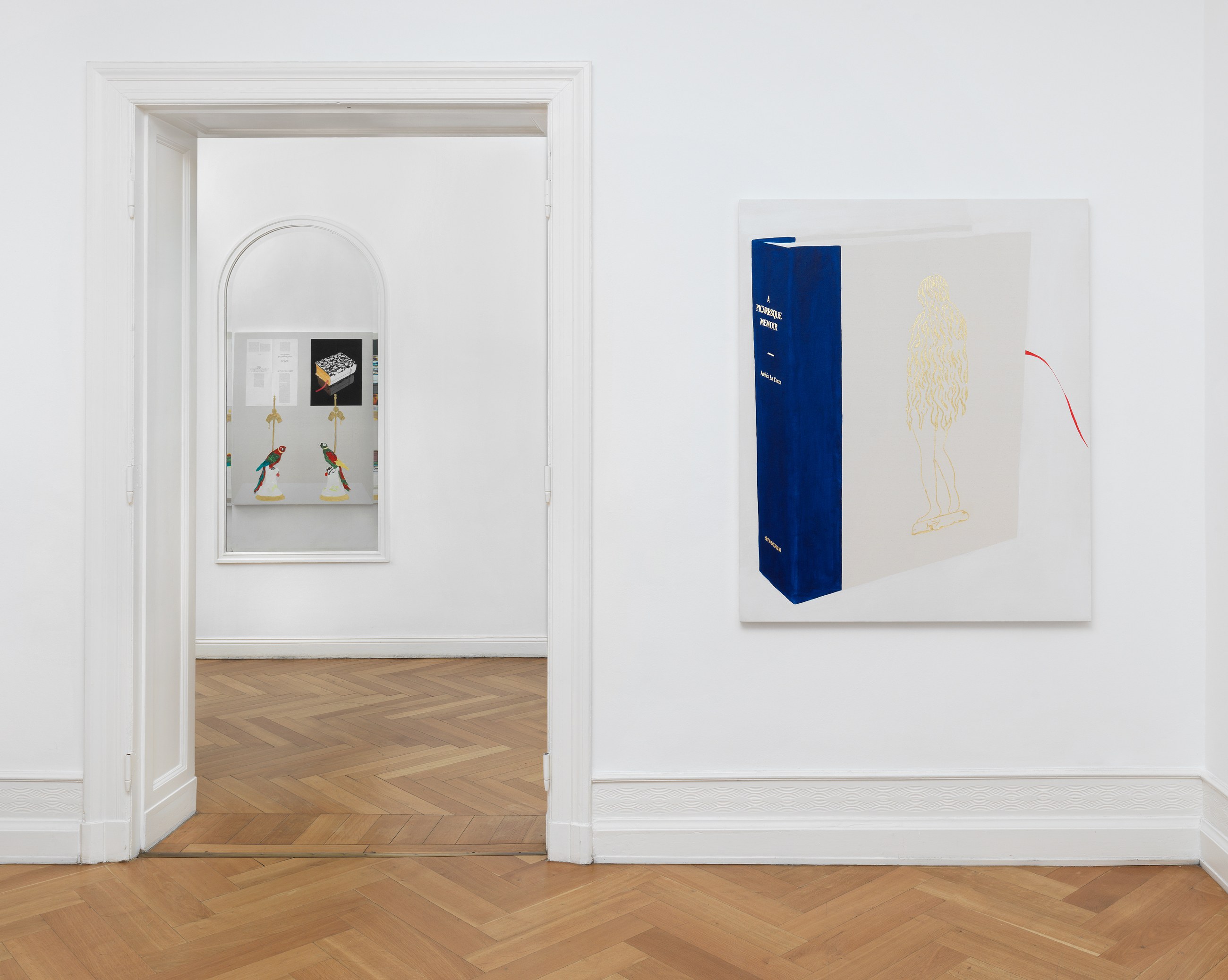 Frances Stark, lonely and abandoned on the market place at Galerie Buchholz, Berlin, photo 6