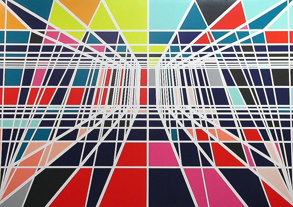 Sarah Morris, Crystal at Petzel, photo 4