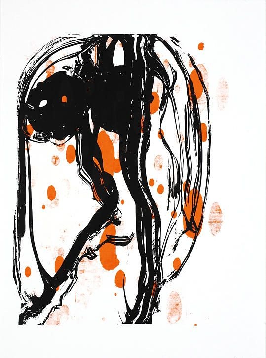 Charline von Heyl, Works on Paper at Petzel, photo 3