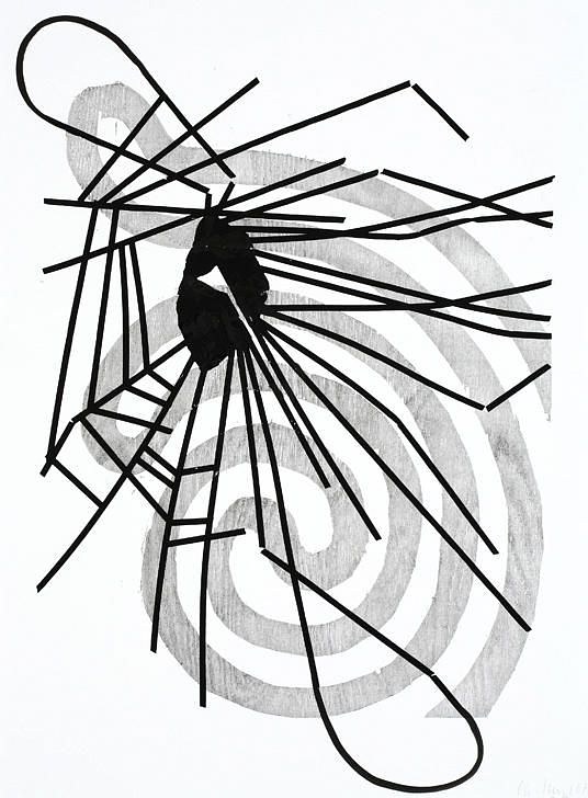 Charline von Heyl, Works on Paper at Petzel, photo 7