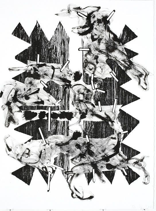 Charline von Heyl, Works on Paper at Petzel, photo 16