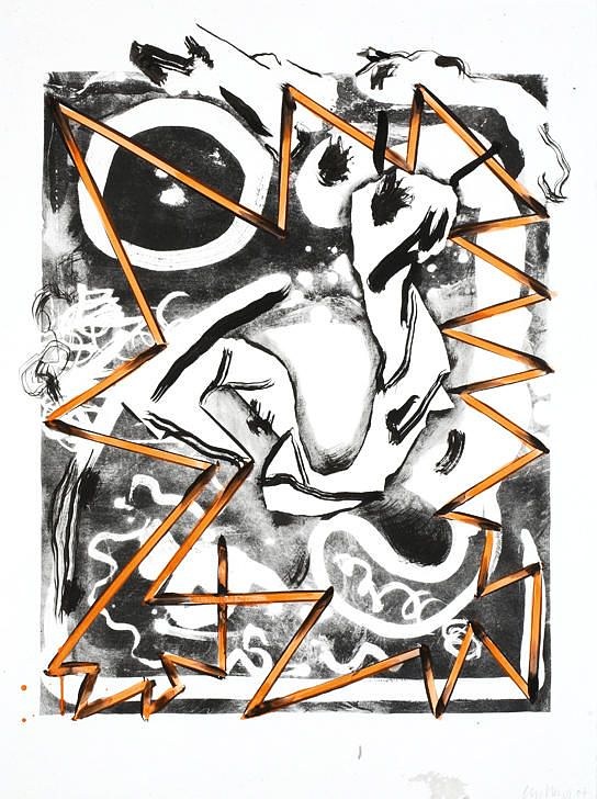 Charline von Heyl, Works on Paper at Petzel, photo 18