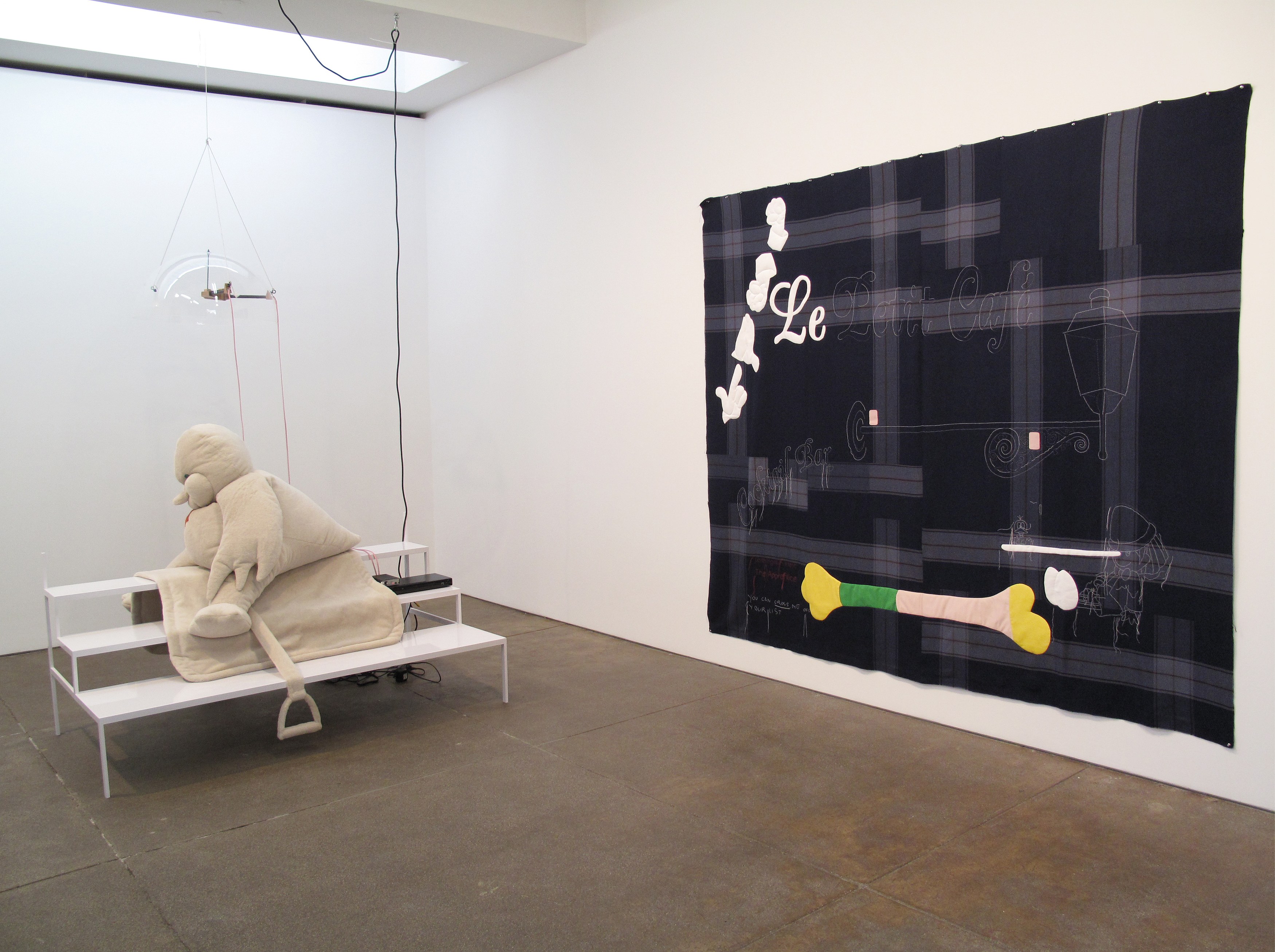 Cosima von Bonin, The Juxtaposition of Nothings at Petzel, photo 4
