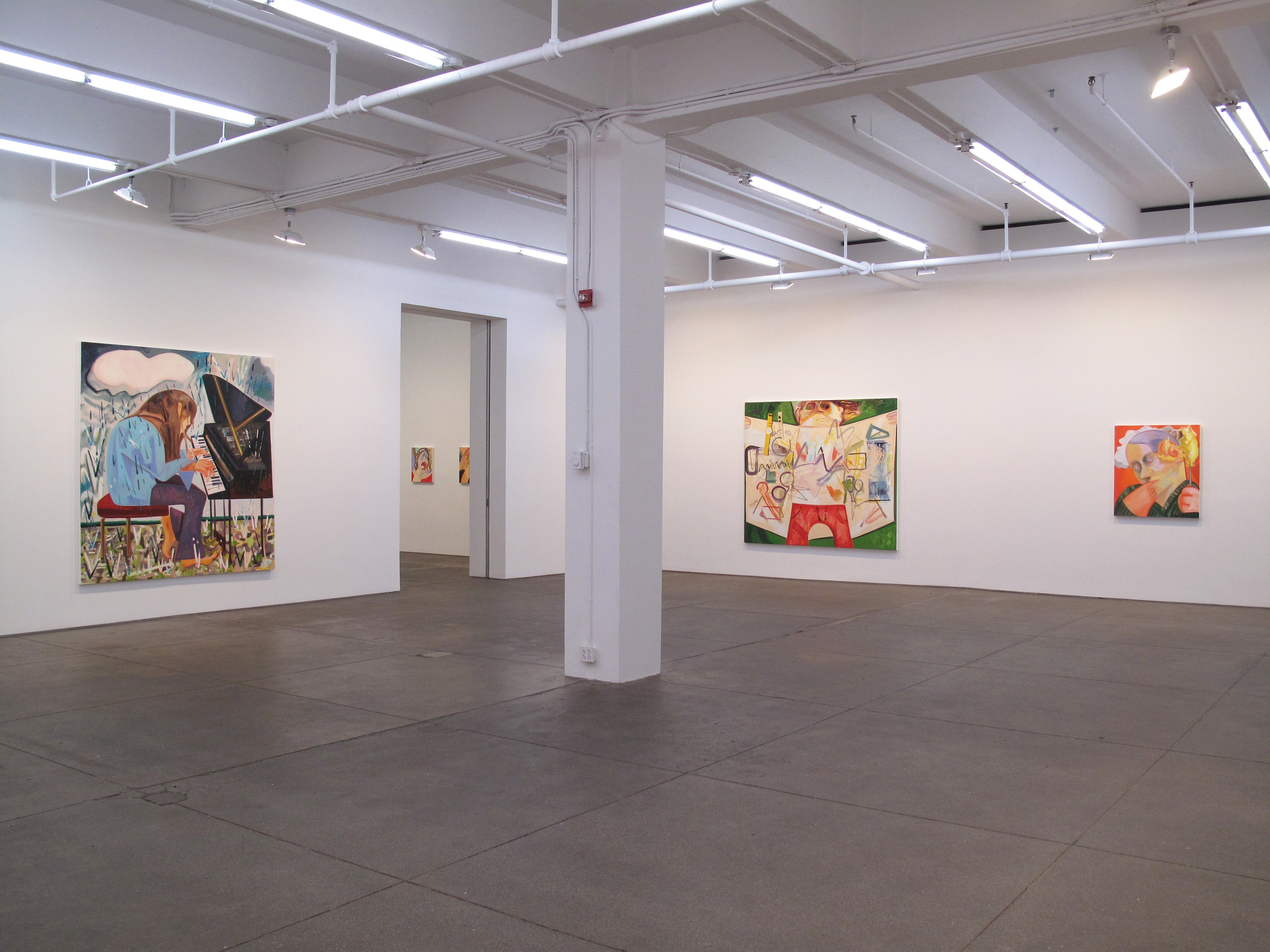 Dana Schutz, Piano in the Rain at Petzel, photo 2