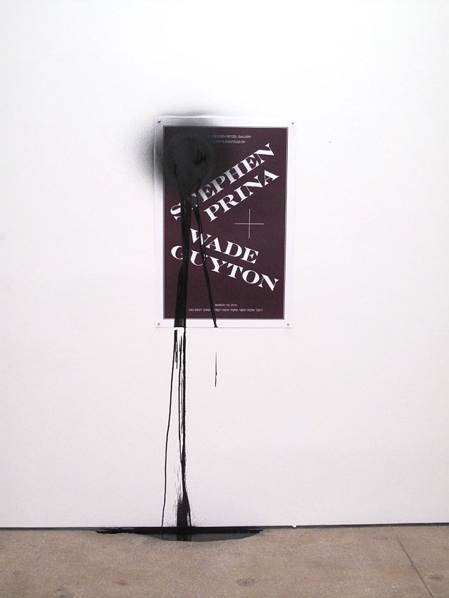 Wade Guyton, Stephen Prina, Untitled at Petzel, photo 3