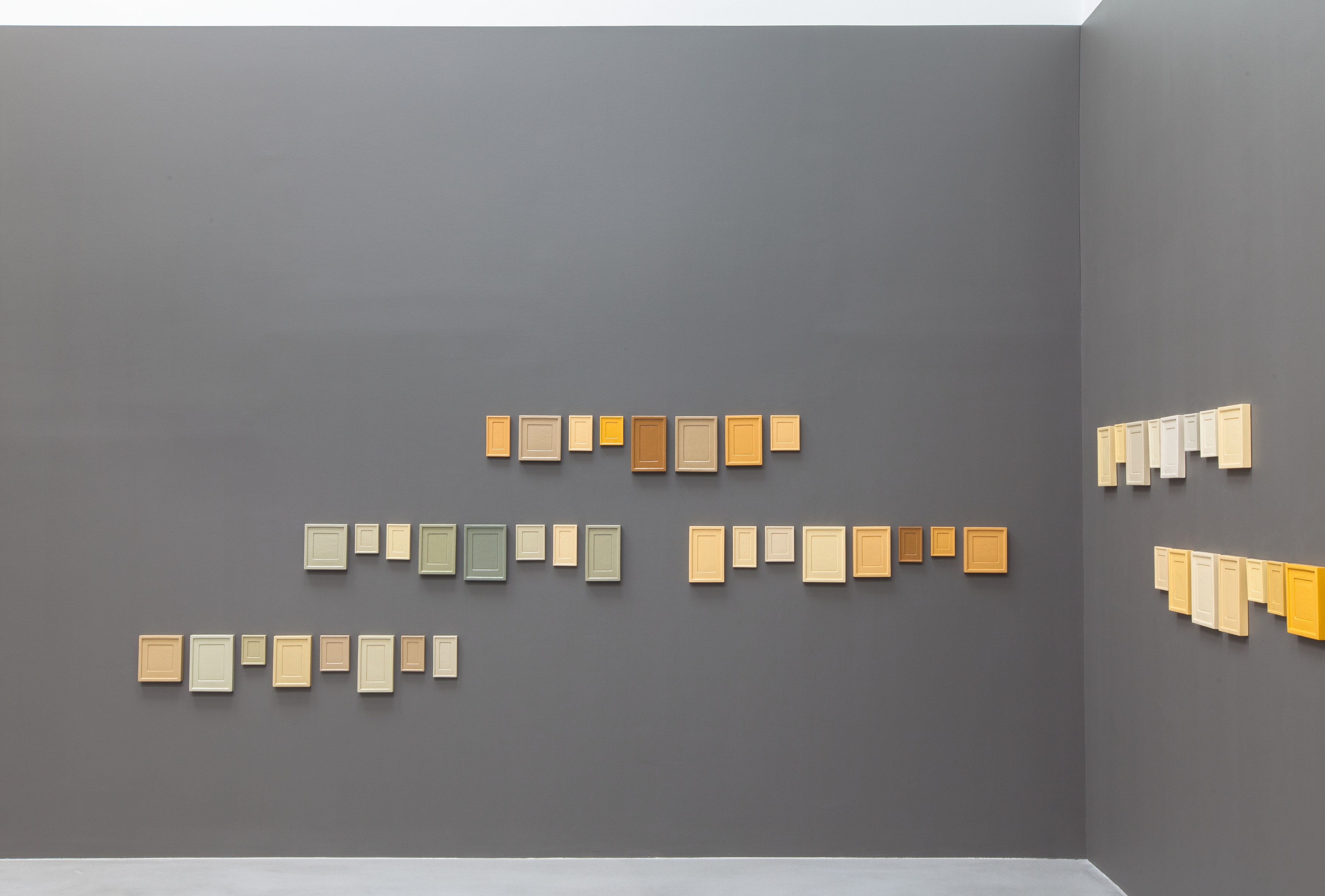 Allan McCollum, Plaster Surrogates Colored and Organized by Andrea Zittel at Petzel, photo 5