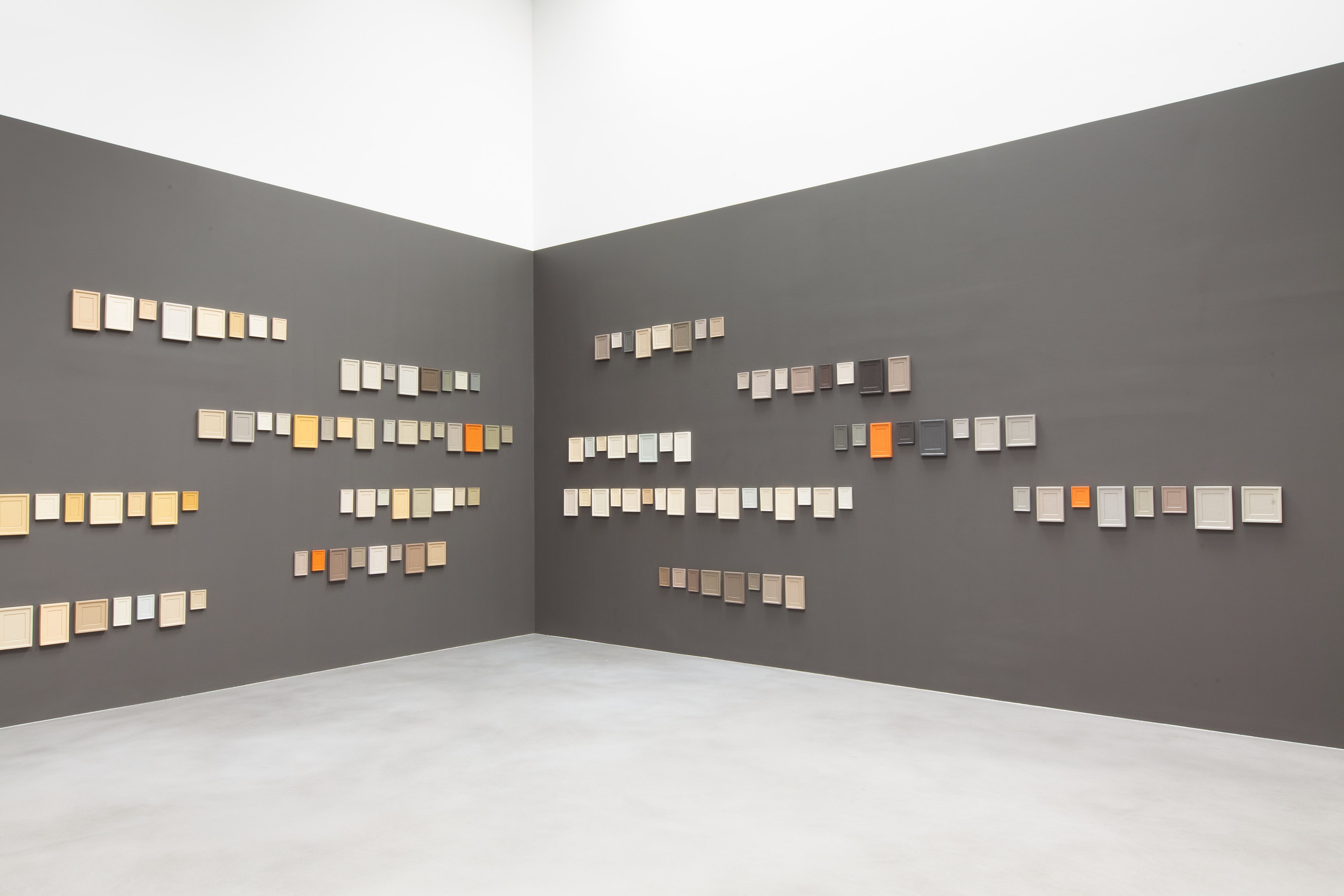 Allan McCollum, Plaster Surrogates Colored and Organized by Andrea Zittel at Petzel, photo 2