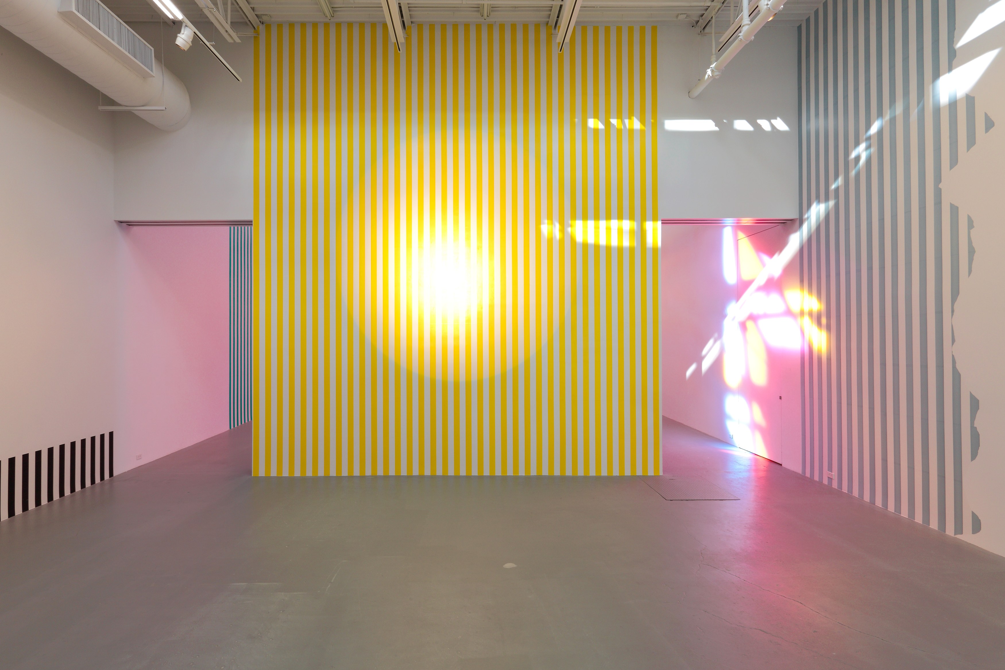 Daniel Buren, Electricity Paper Vinyl… <br>Works in Situ & Situated Works from 1968 to 2013 <br>(DEDICATED TO MICHAEL ASHER) at Petzel, photo 21