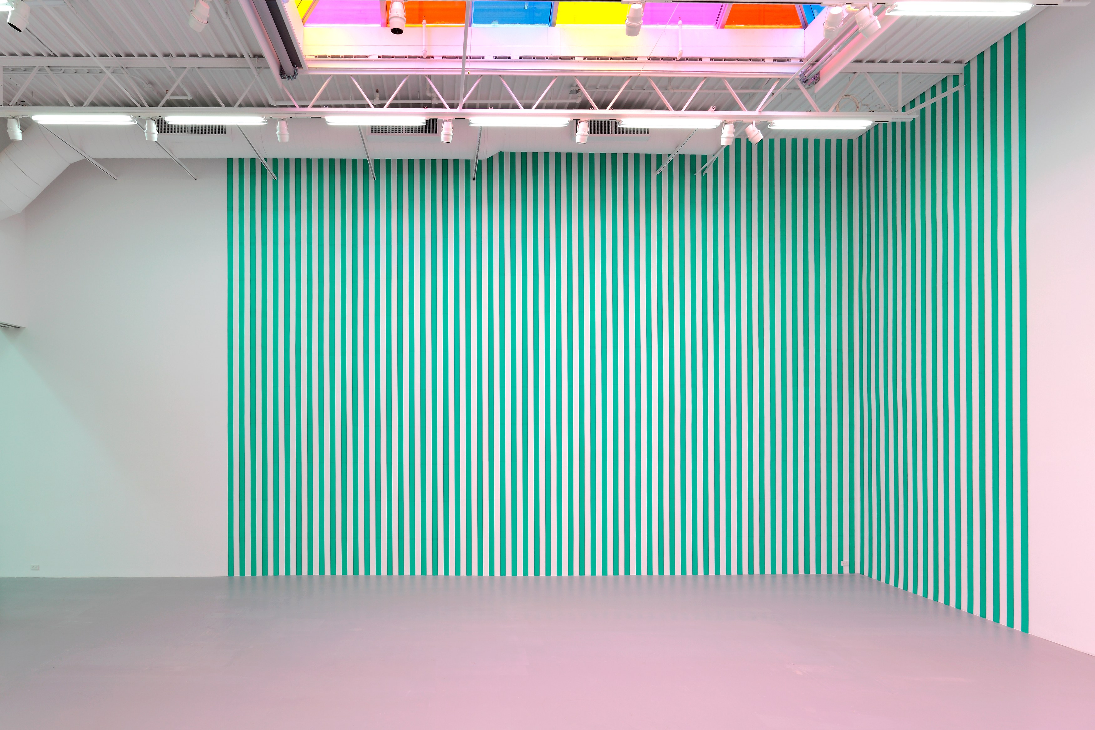 Daniel Buren, Electricity Paper Vinyl… <br>Works in Situ & Situated Works from 1968 to 2013 <br>(DEDICATED TO MICHAEL ASHER) at Petzel, photo 15