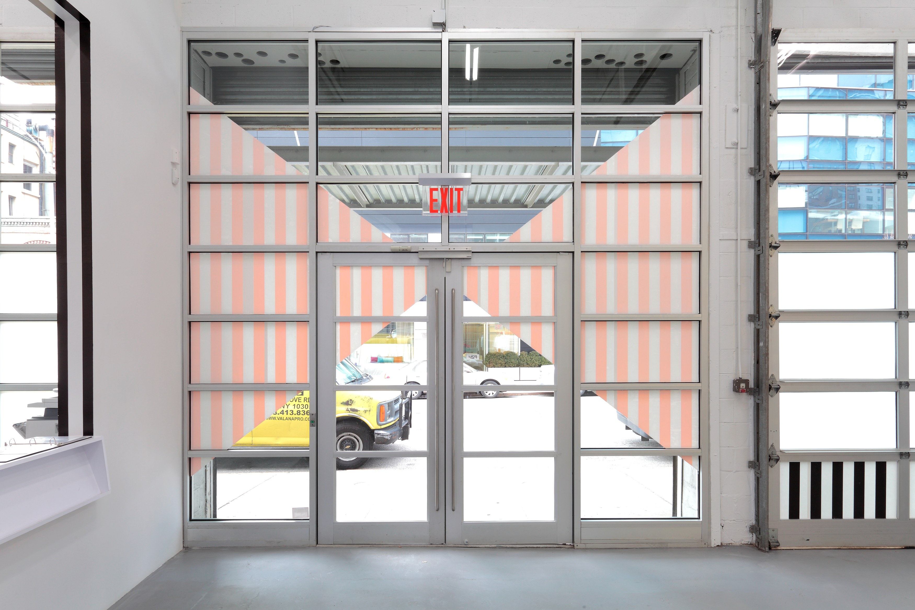Daniel Buren, Electricity Paper Vinyl… <br>Works in Situ & Situated Works from 1968 to 2013 <br>(DEDICATED TO MICHAEL ASHER) at Petzel, photo 2
