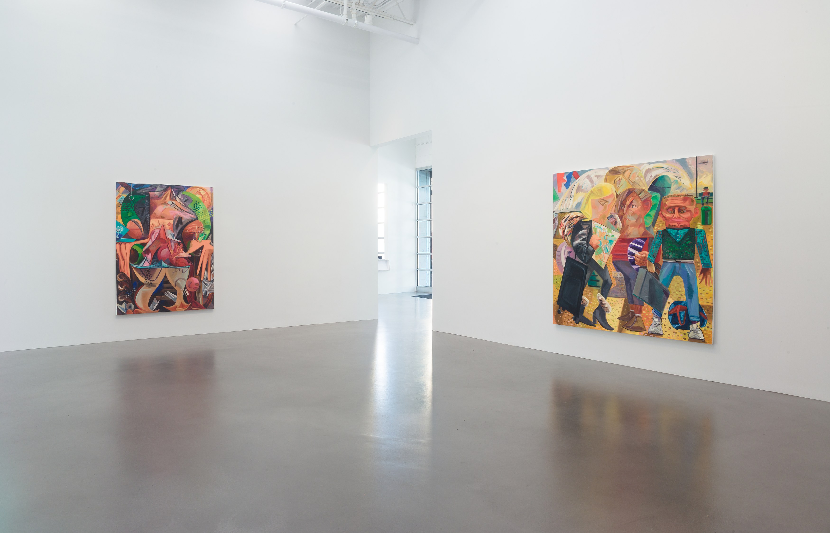 Dana Schutz, Fight in an Elevator at Petzel, photo 7