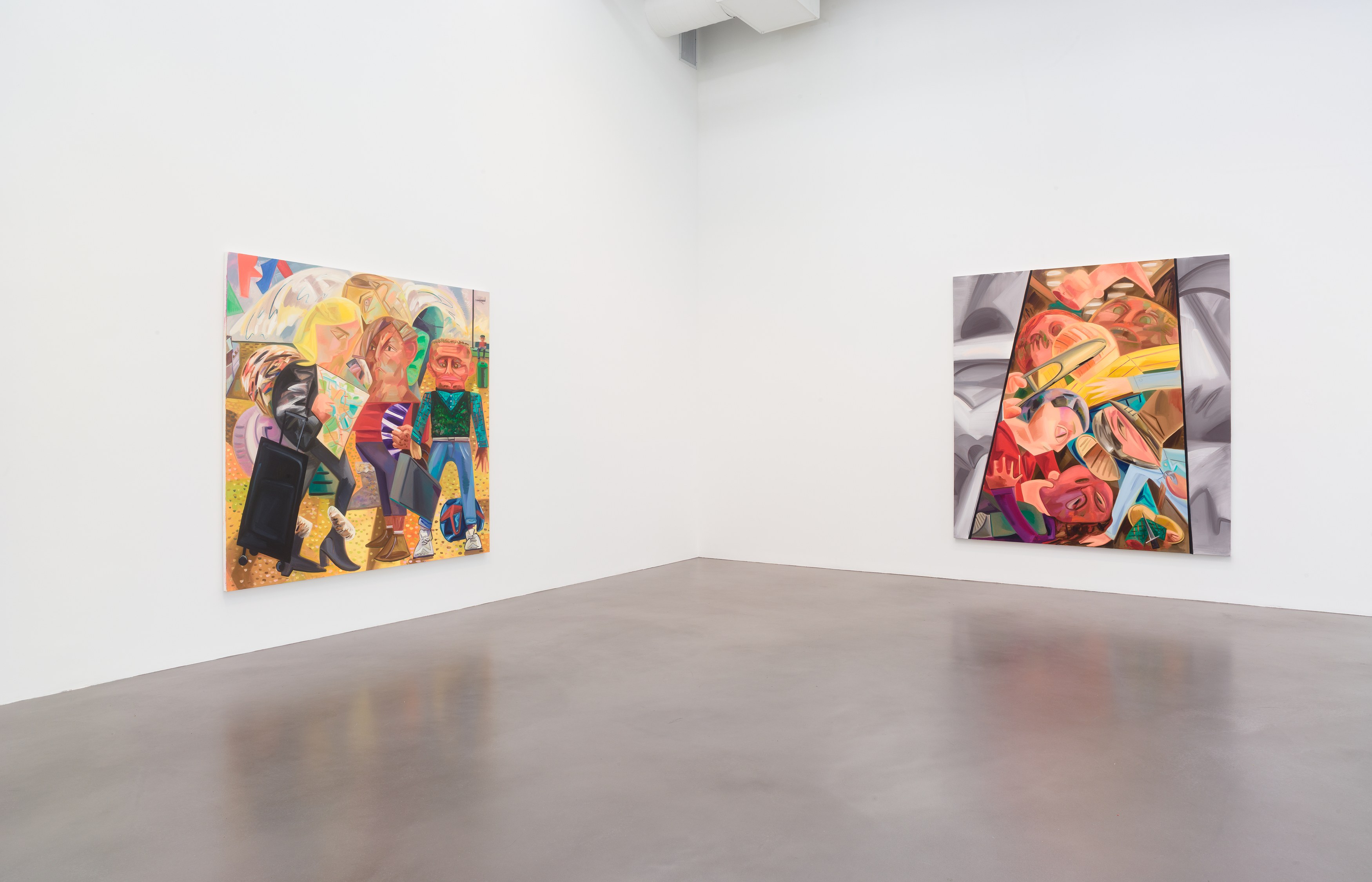 Dana Schutz, Fight in an Elevator at Petzel, photo 3