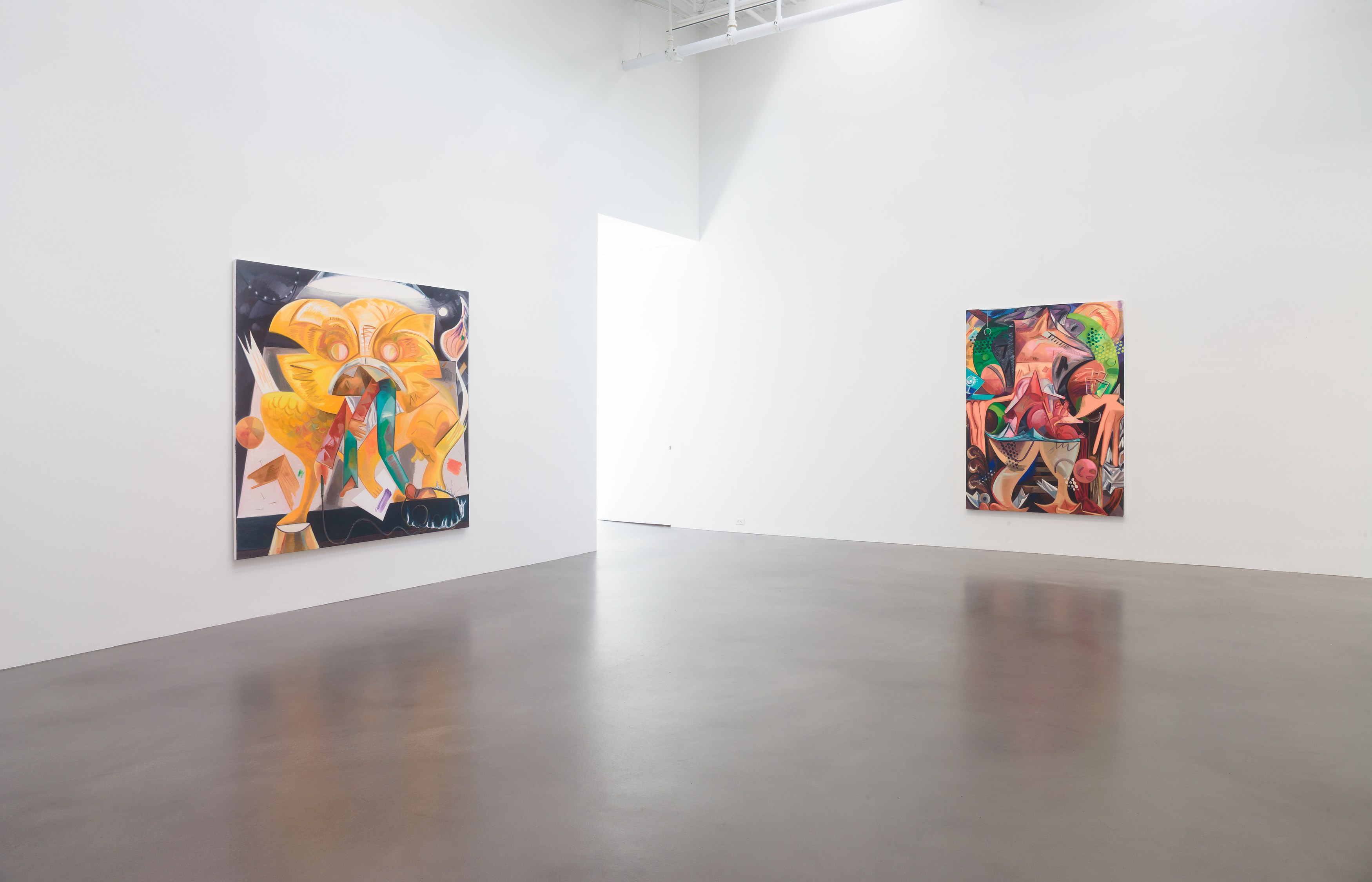 Dana Schutz, Fight in an Elevator at Petzel, photo 6