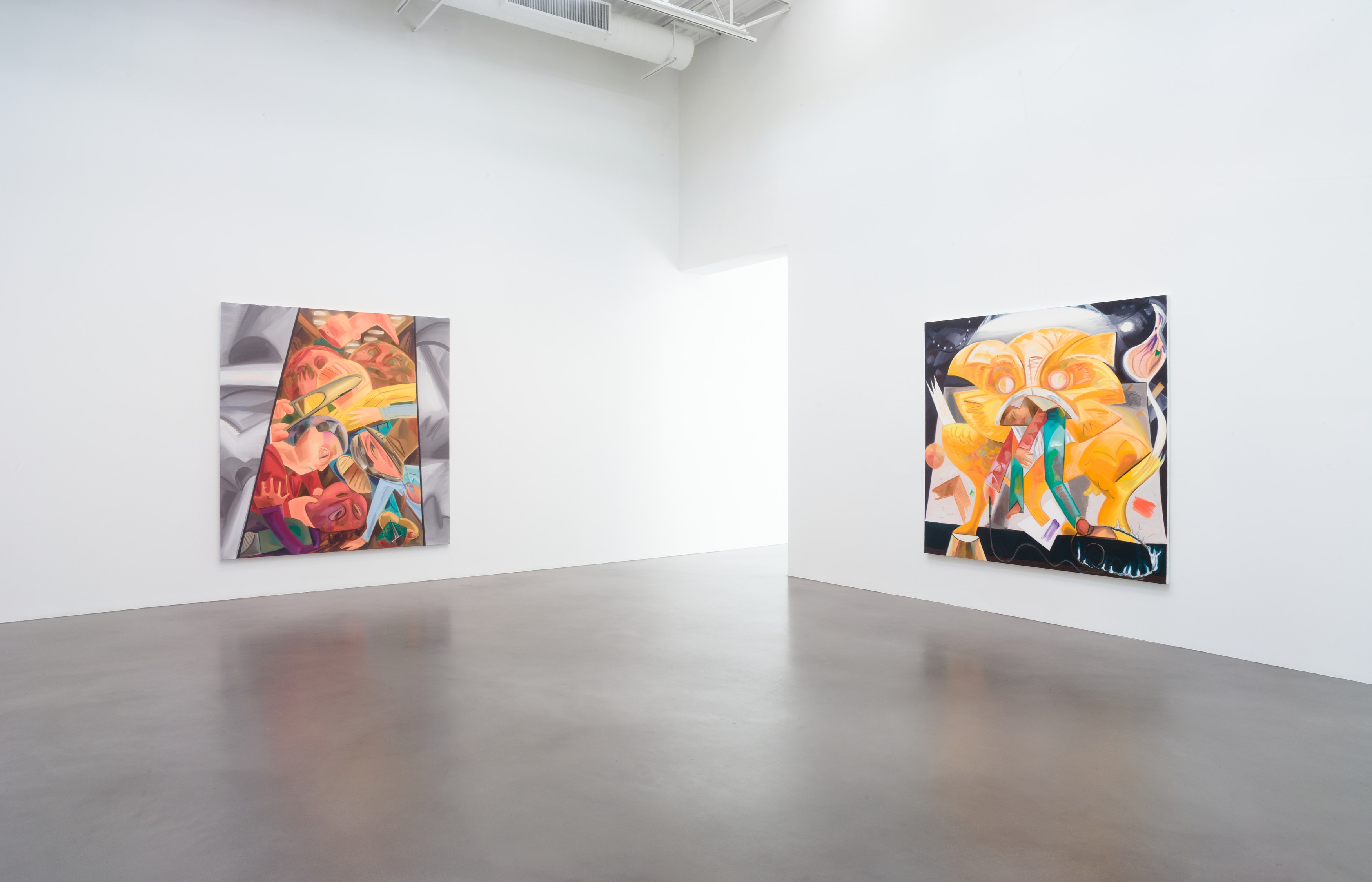 Dana Schutz, Fight in an Elevator at Petzel, photo 5