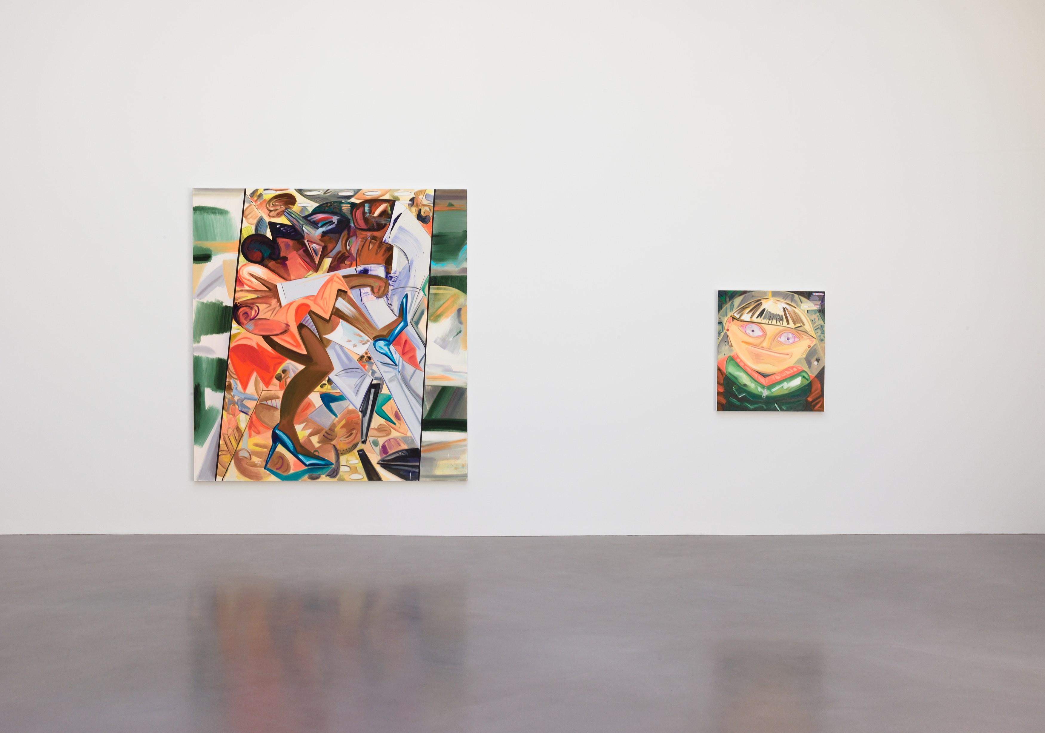 Dana Schutz, Fight in an Elevator at Petzel, photo 10