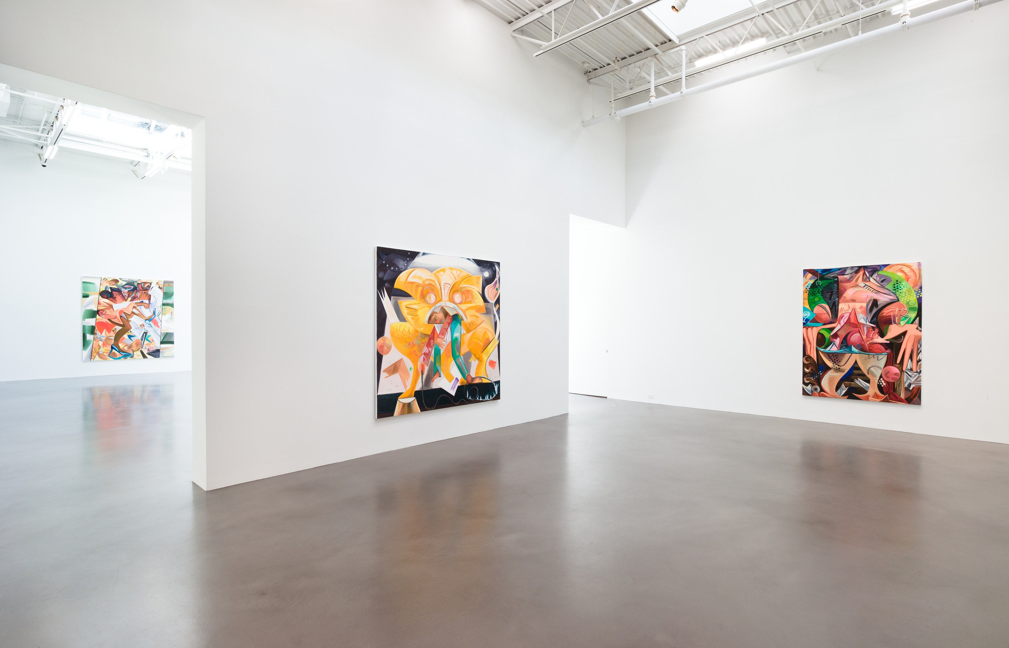 Dana Schutz, Fight in an Elevator at Petzel, photo 8