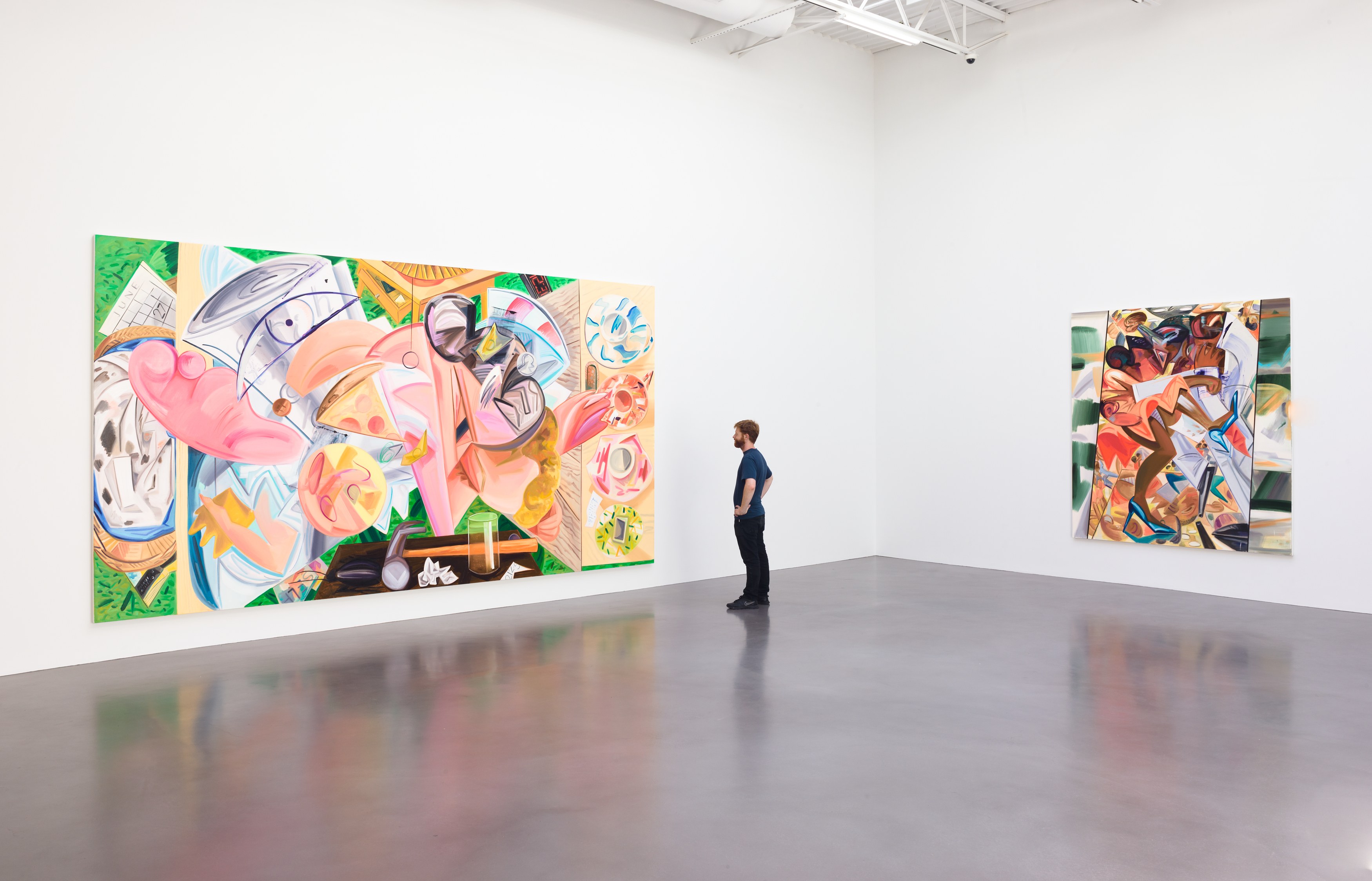 Dana Schutz, Fight in an Elevator at Petzel, photo 9