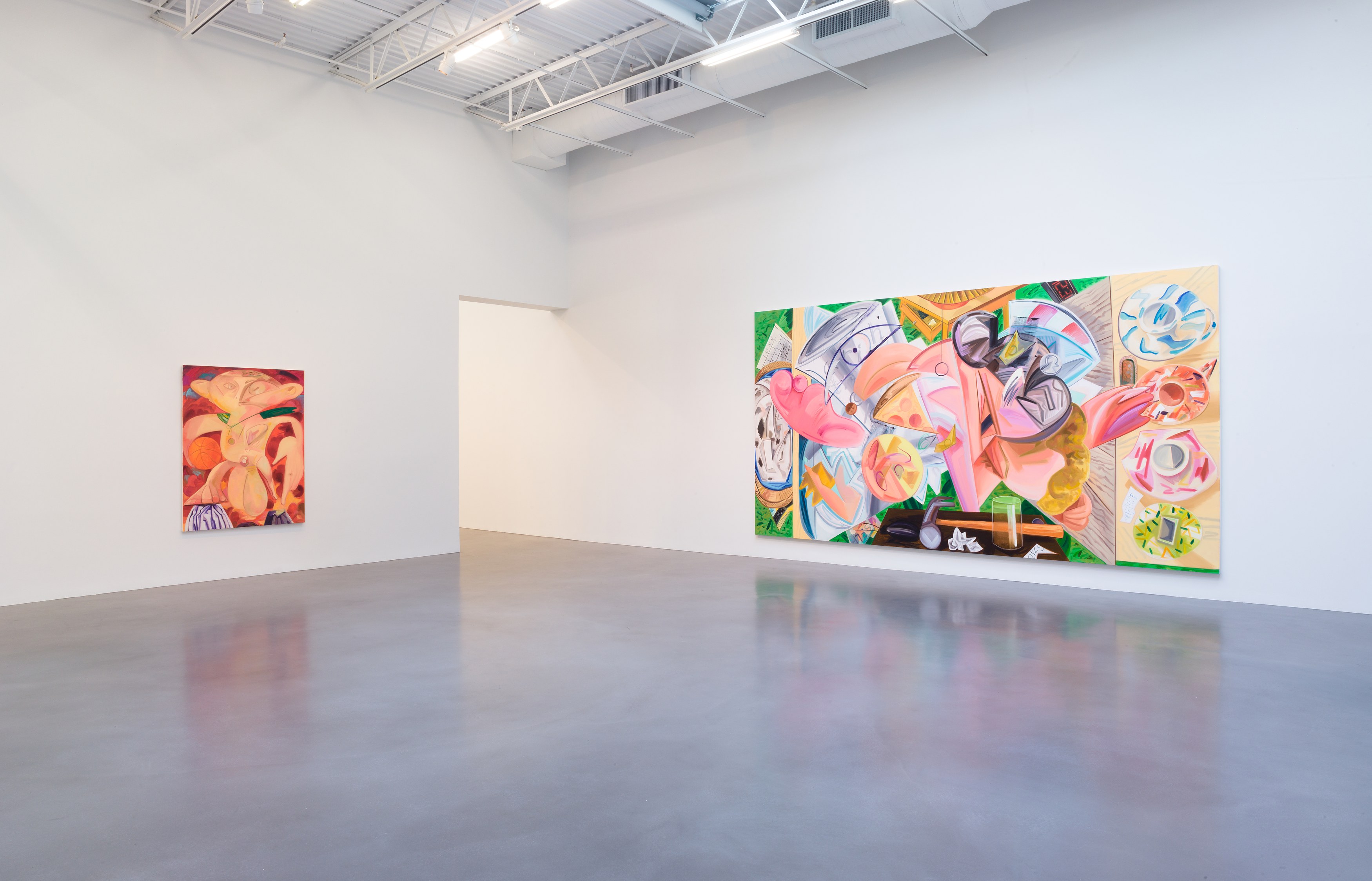 Dana Schutz, Fight in an Elevator at Petzel, photo 13