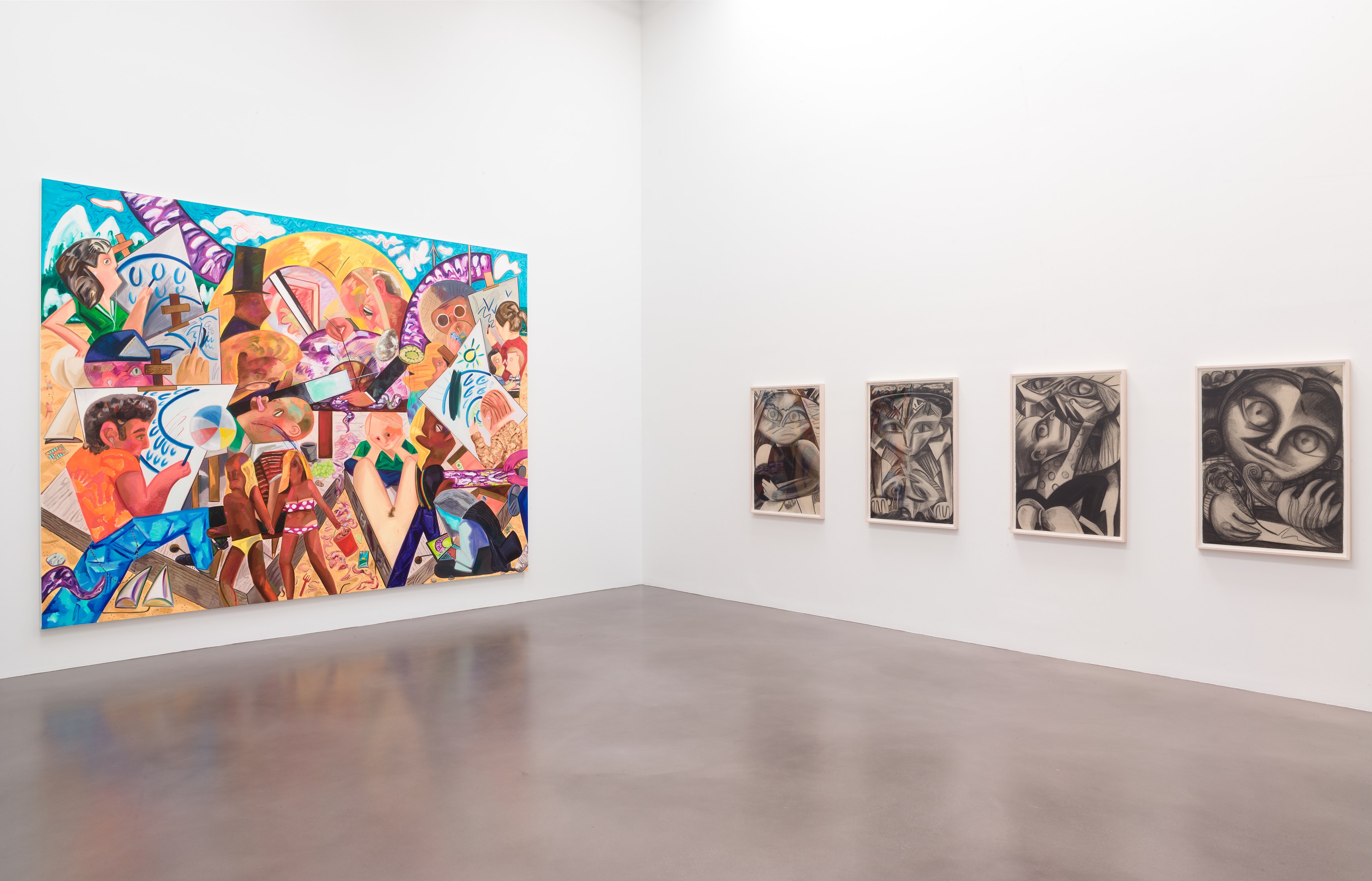 Dana Schutz, Fight in an Elevator at Petzel, photo 17