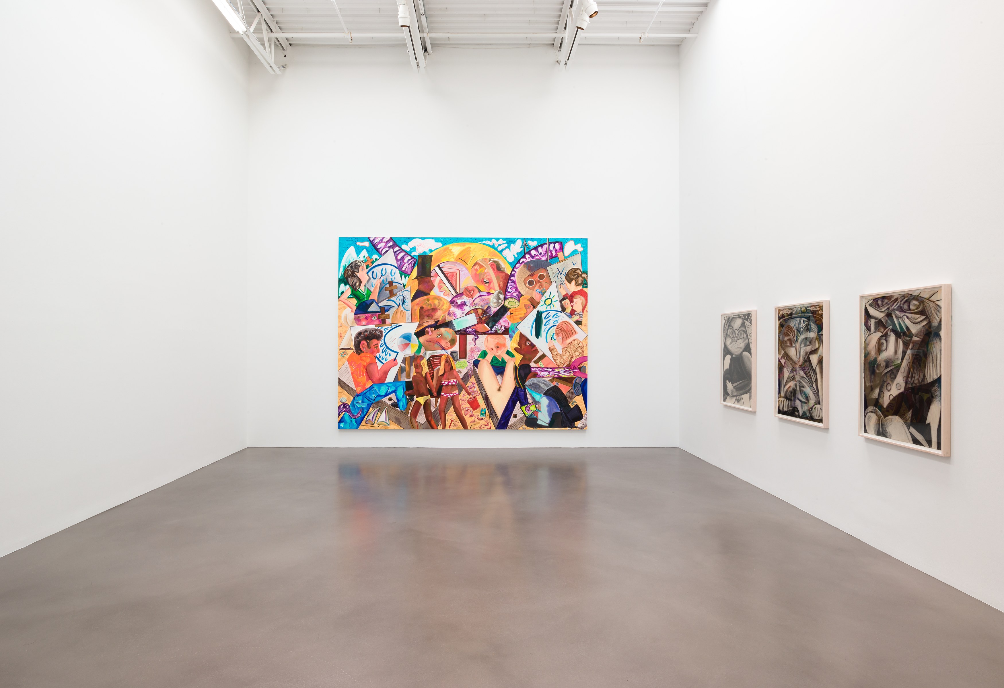 Dana Schutz, Fight in an Elevator at Petzel, photo 16